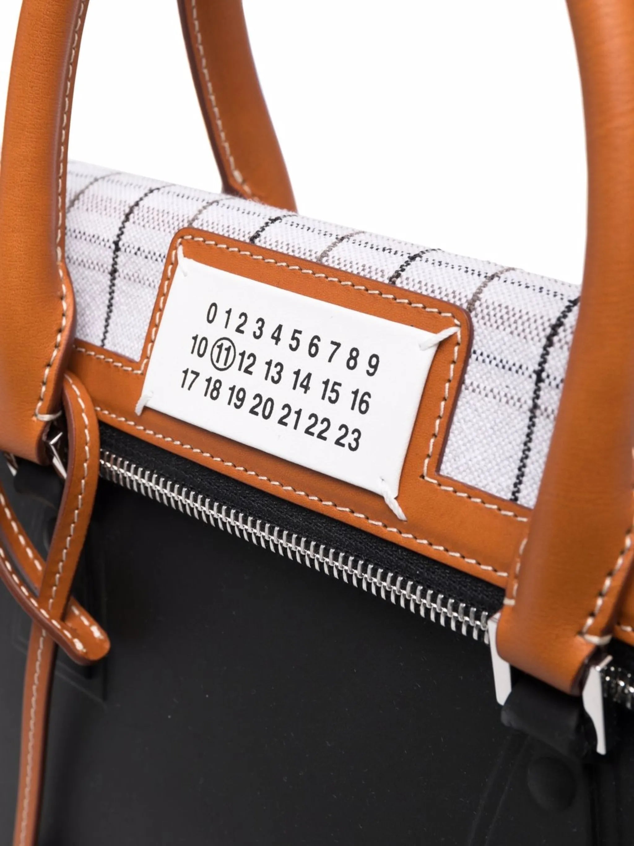 large 5AC check-print tote bag
