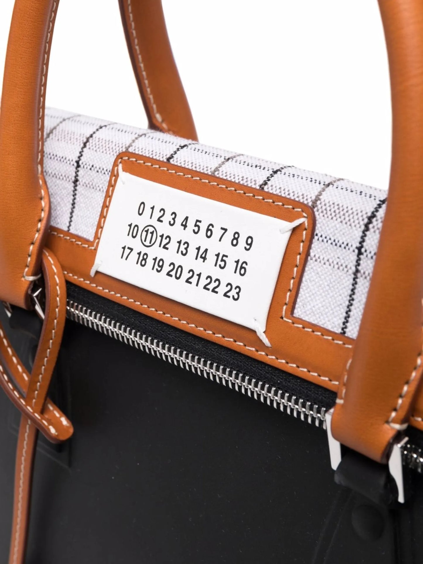 large 5AC check-print tote bag