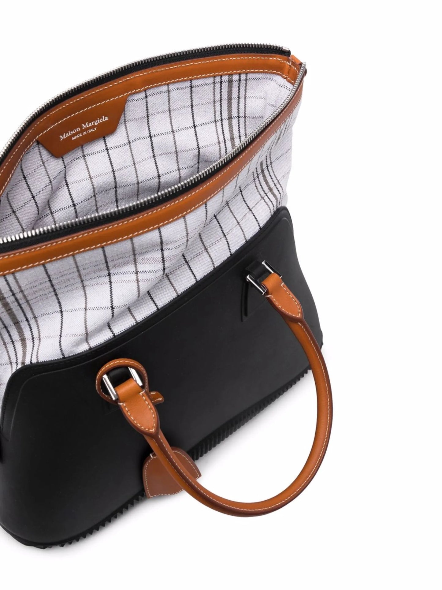 large 5AC check-print tote bag
