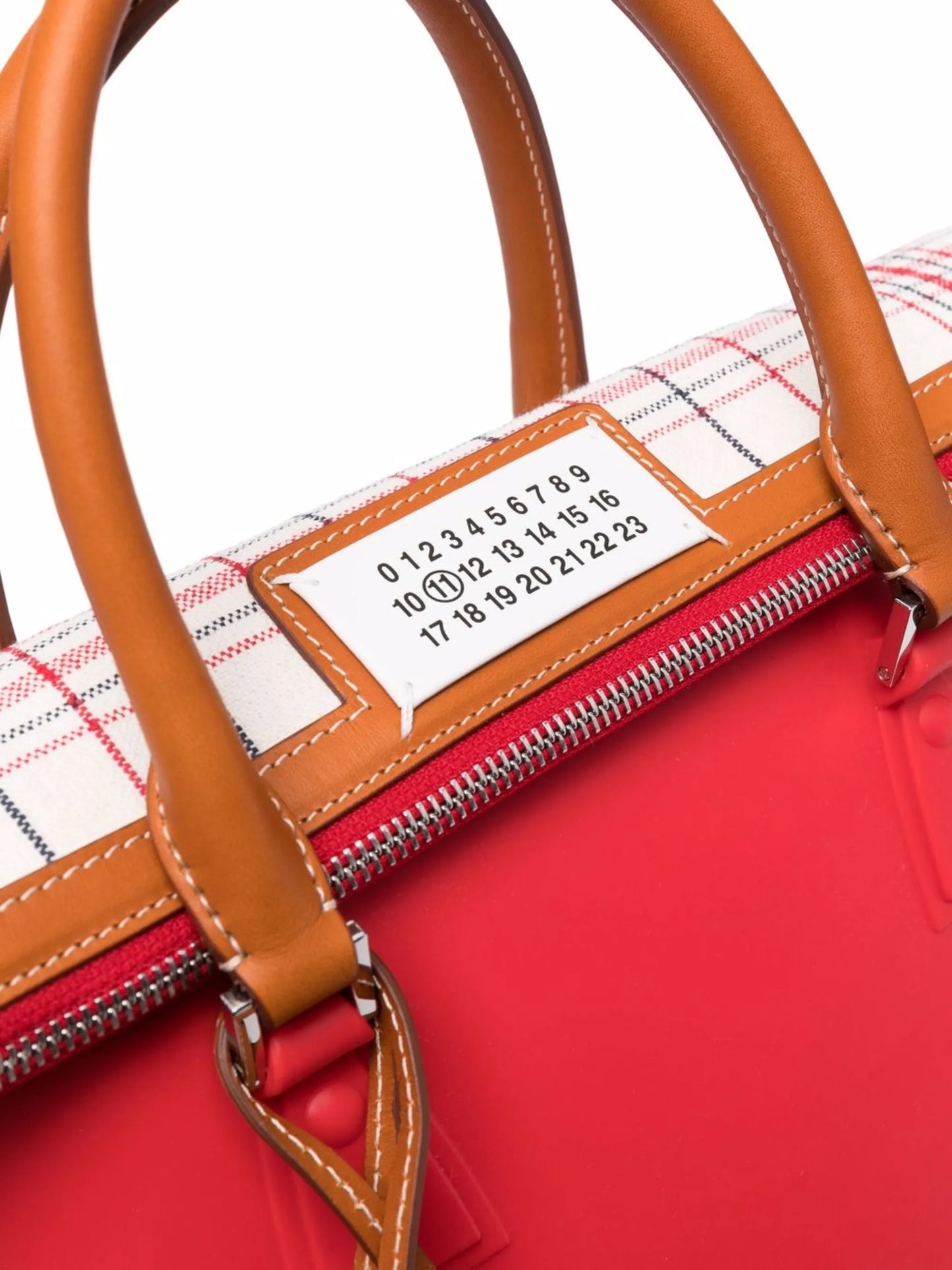 large 5AC check-print tote bag