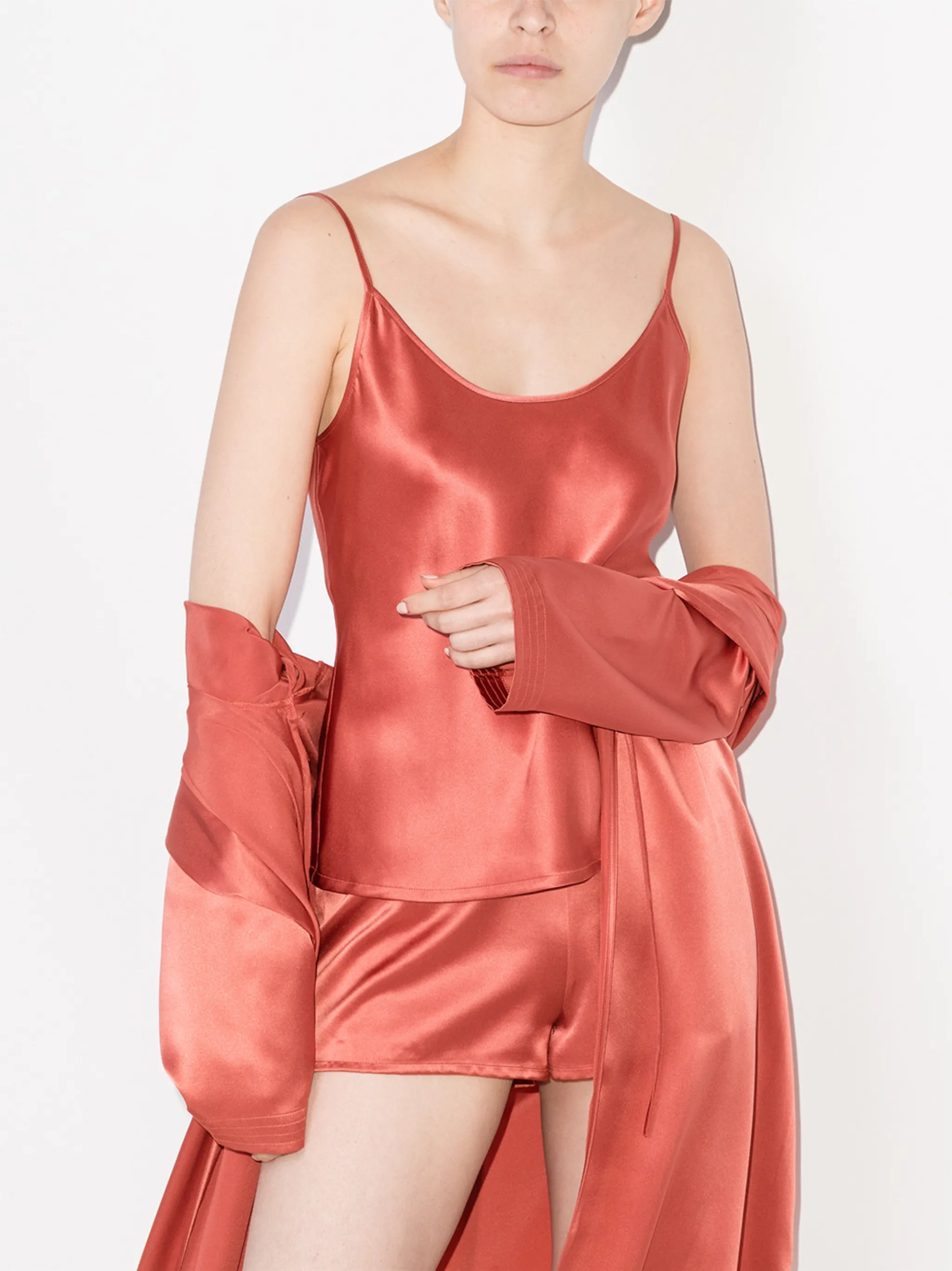 silk pajama shorts