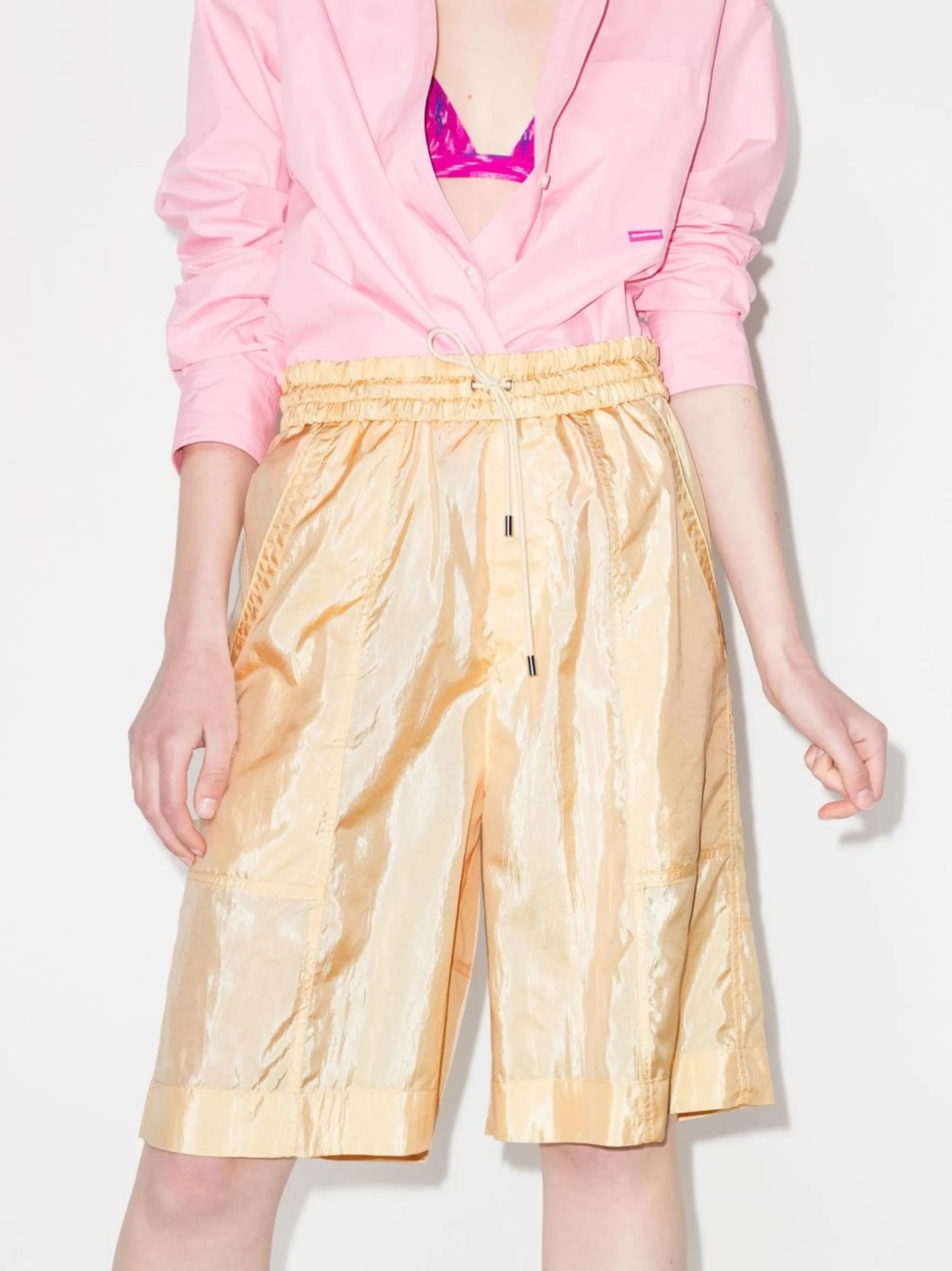 Laiora drawstring-waist bermuda shorts
