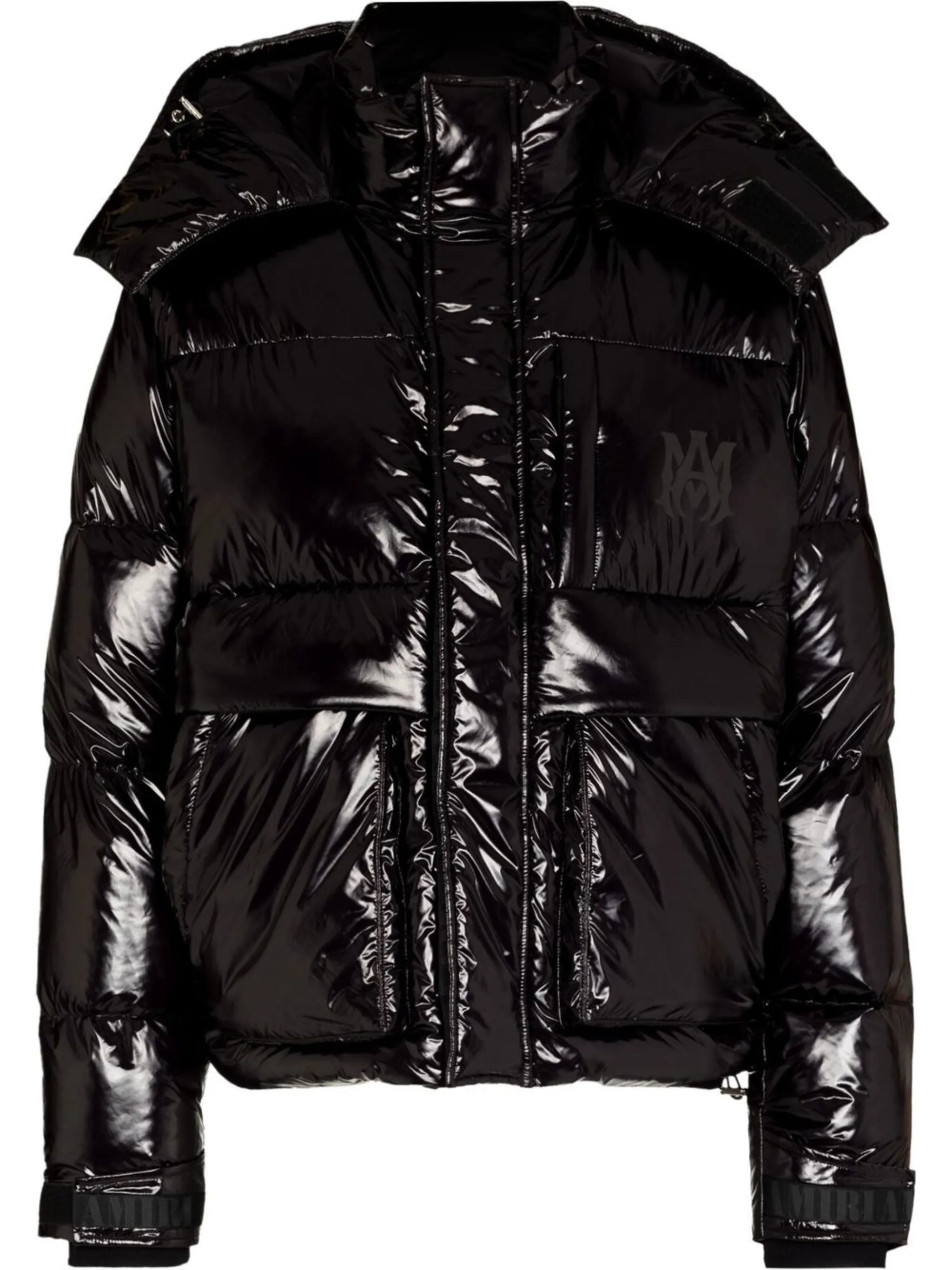 down-feather logo-print jacket