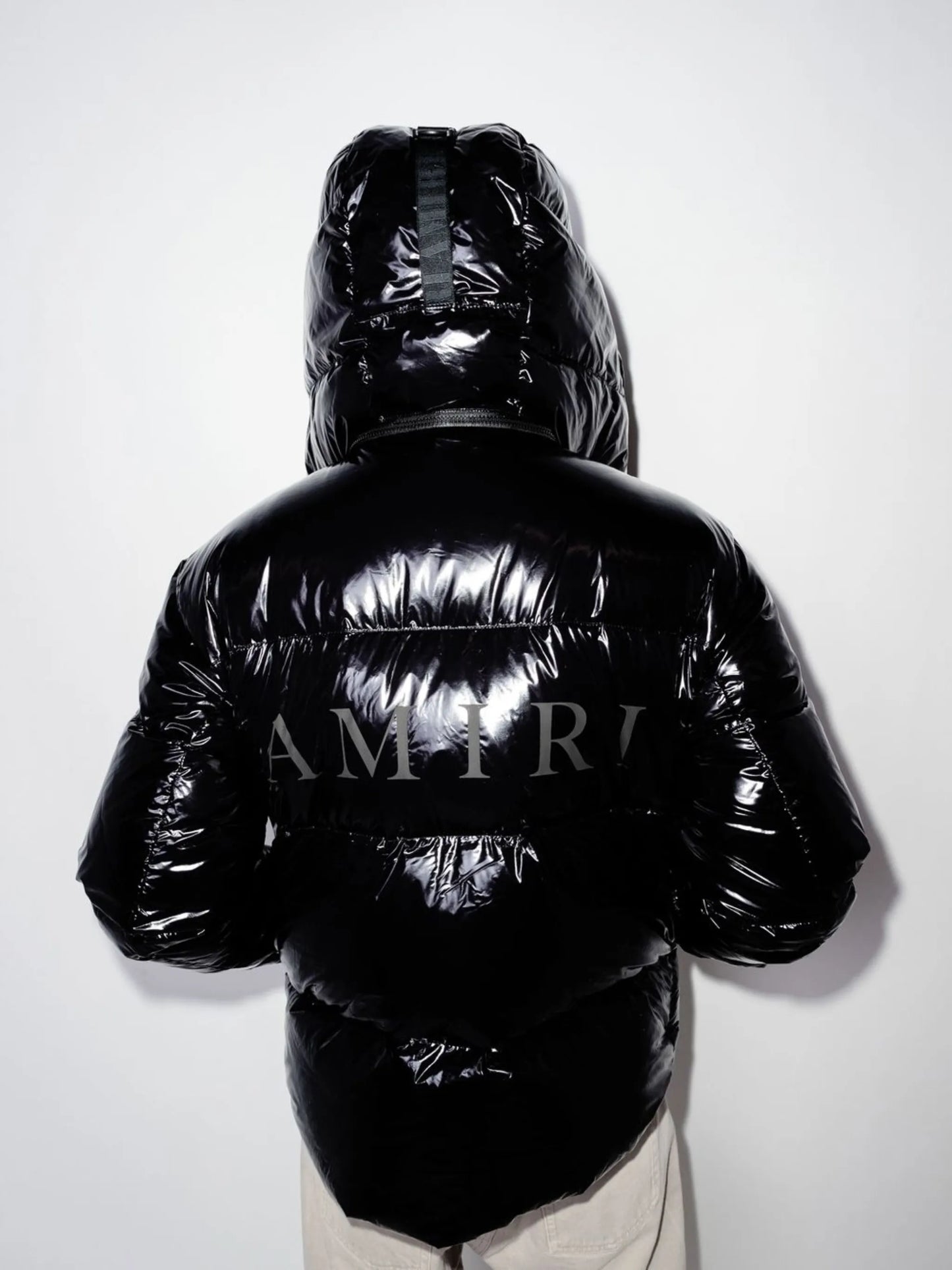down-feather logo-print jacket