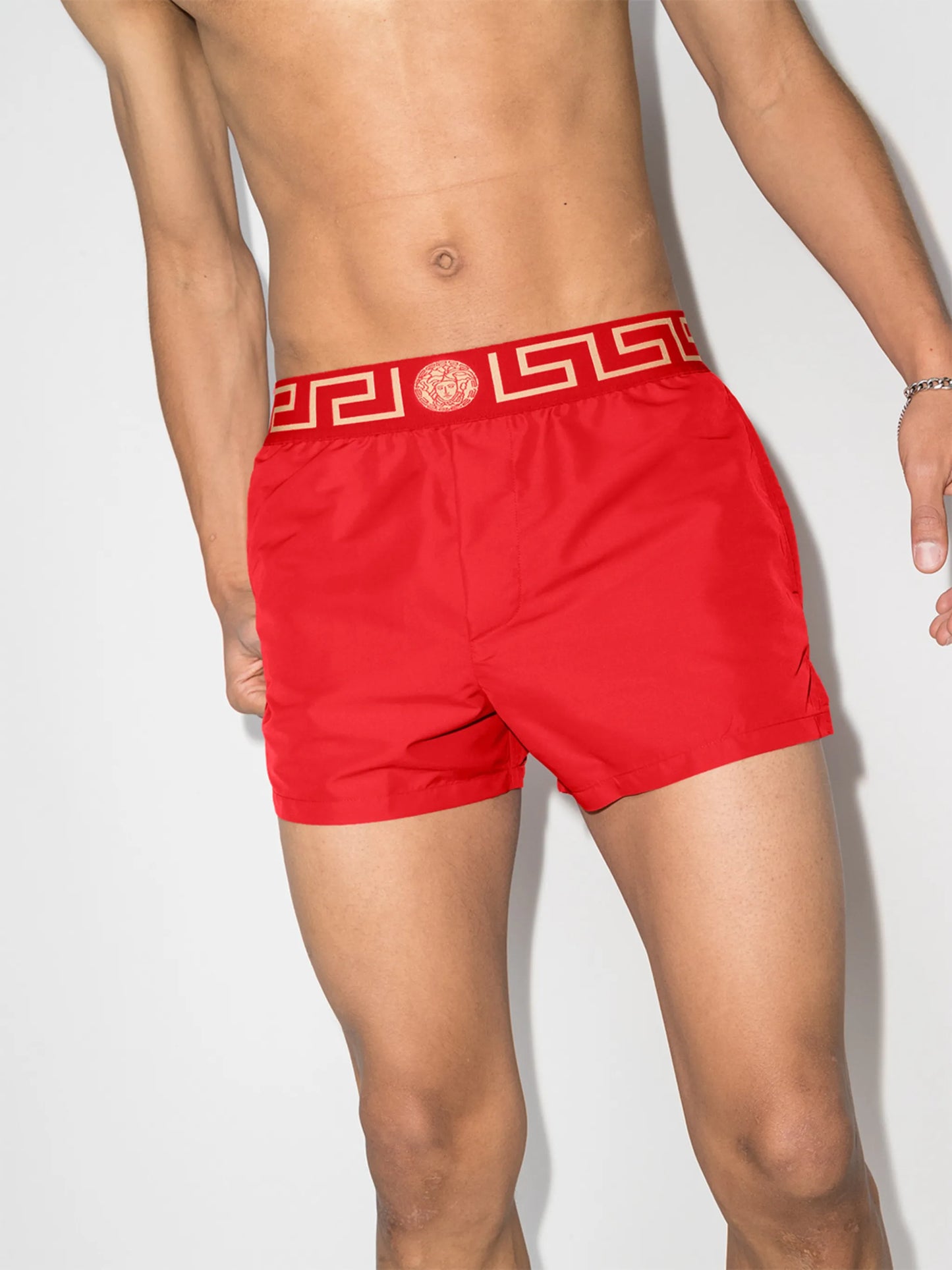 Greca Border swim shorts
