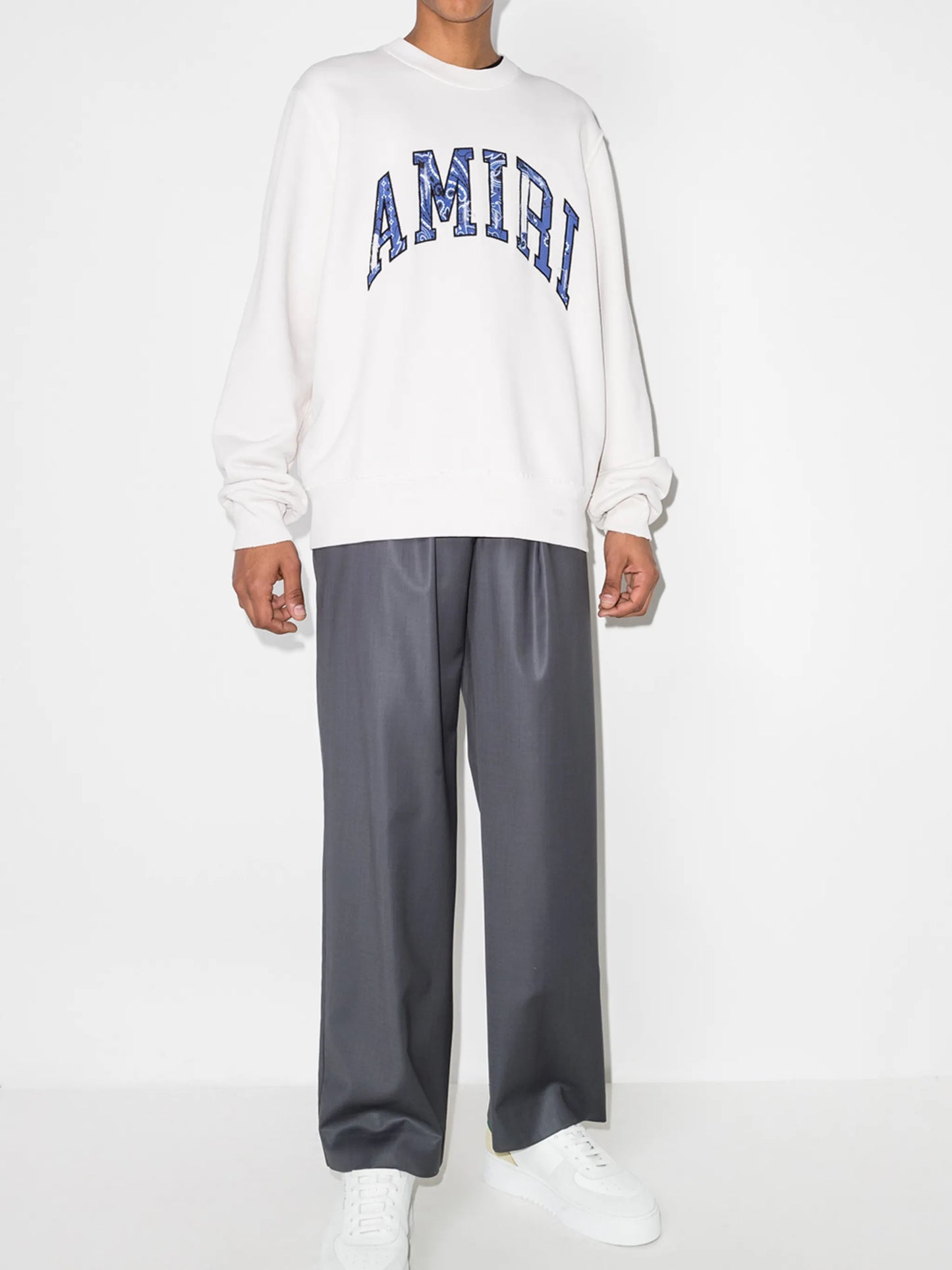bandana logo-appliqué sweatshirt