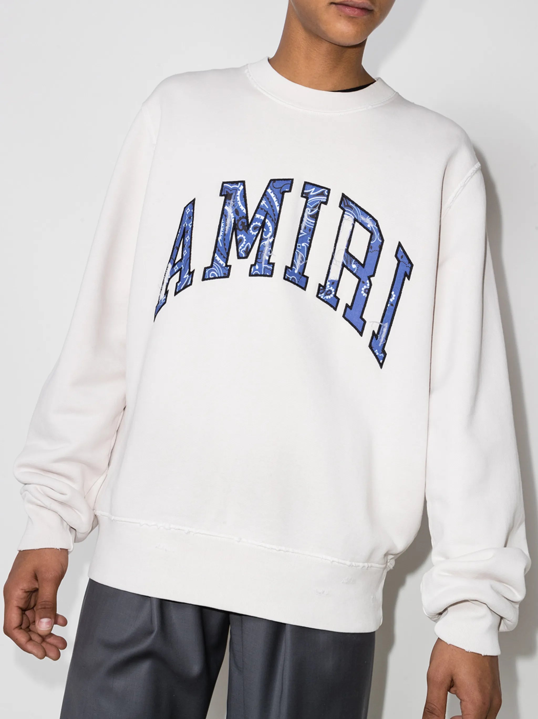 bandana logo-appliqué sweatshirt