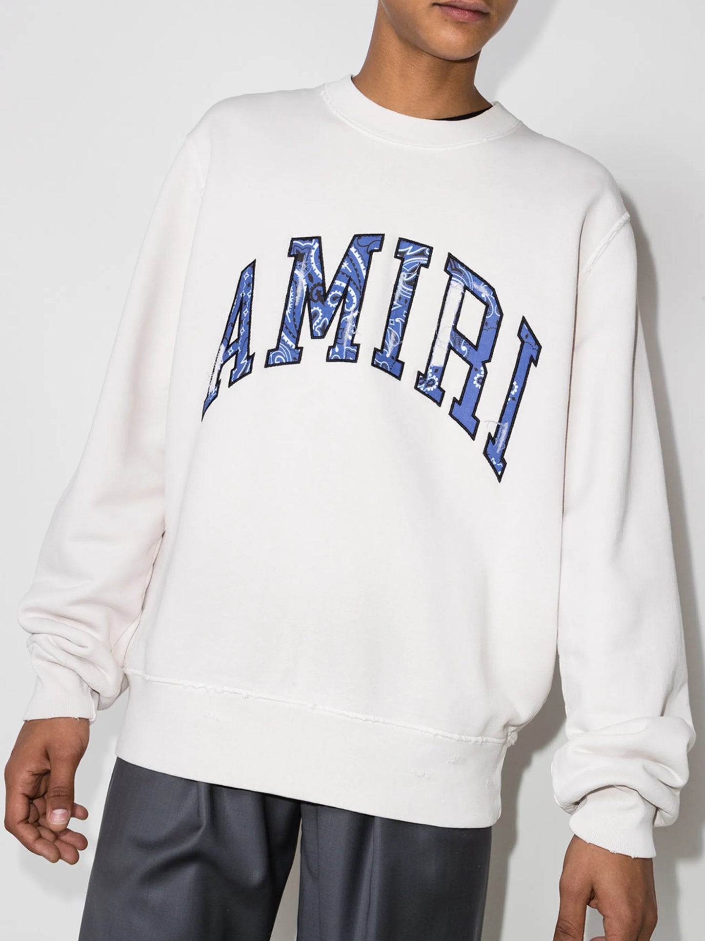 bandana logo-appliqué sweatshirt