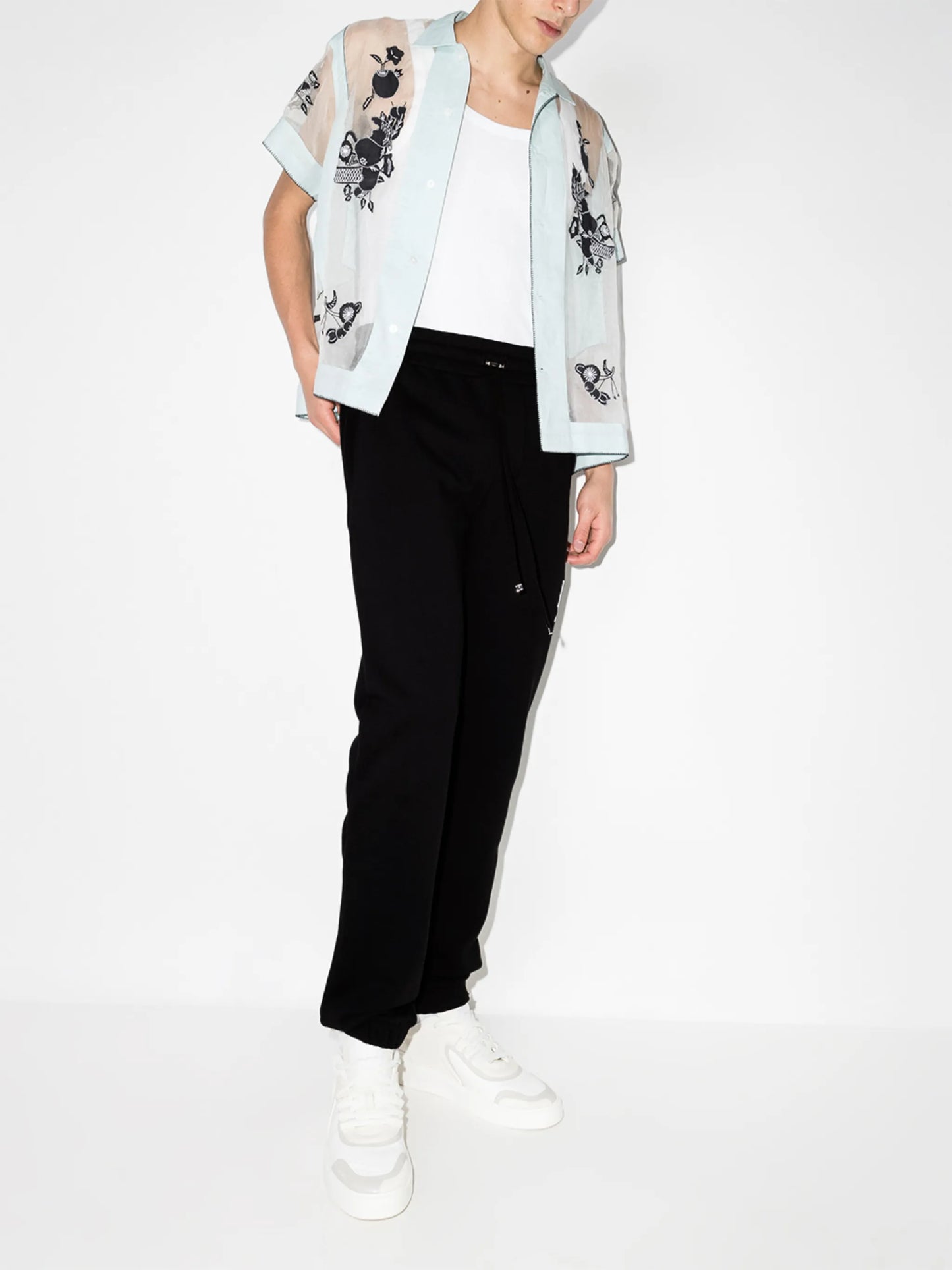 logo-print track pants