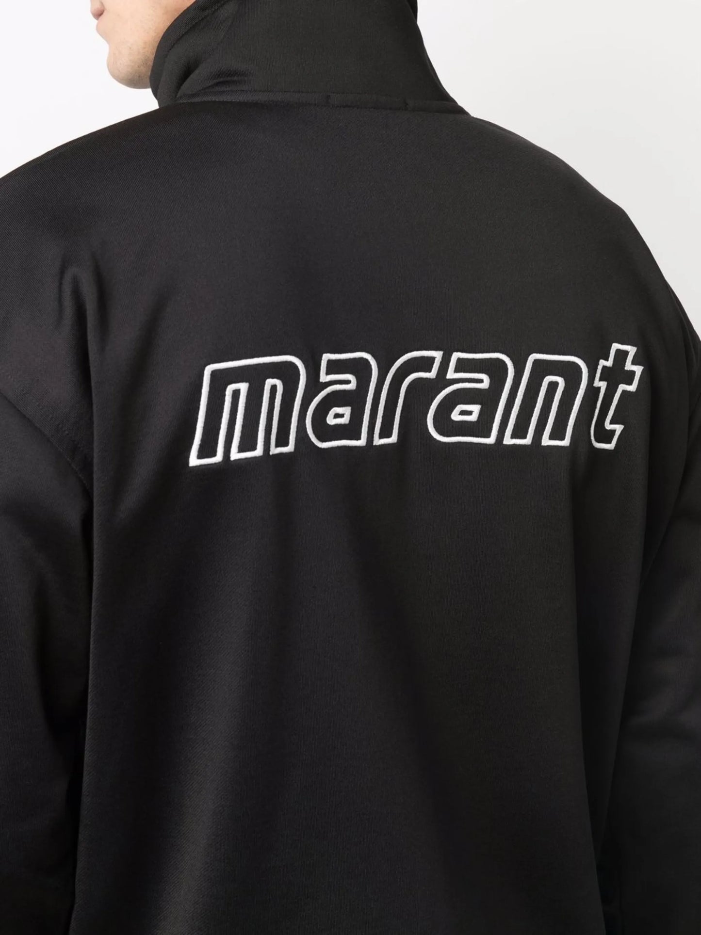 logo-embroidered bomber jacket