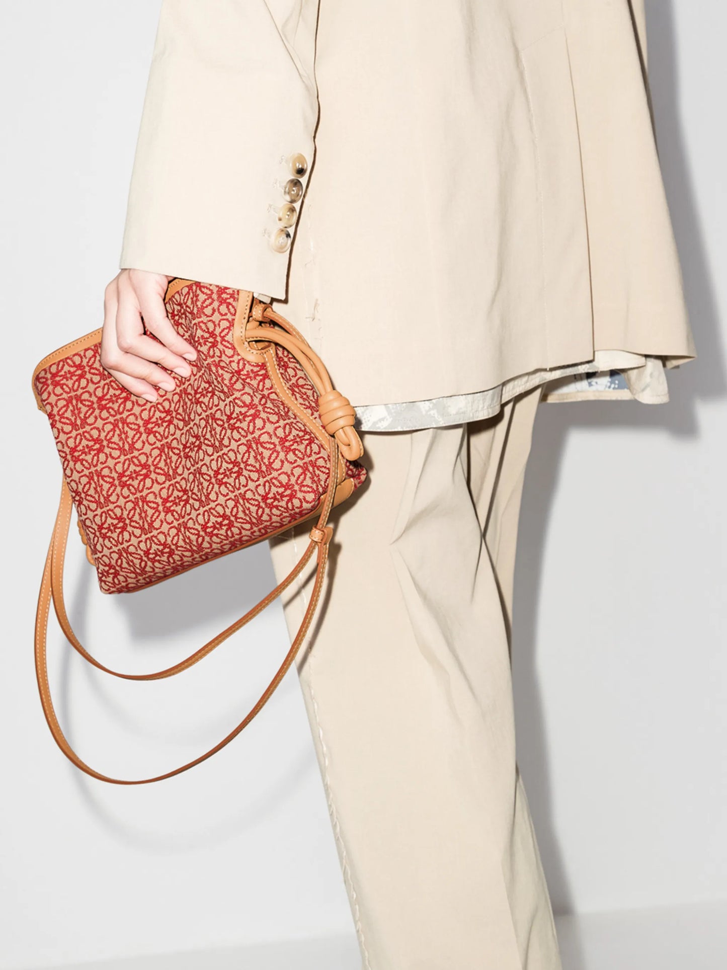 Flamenco jacquard crossbody bag
