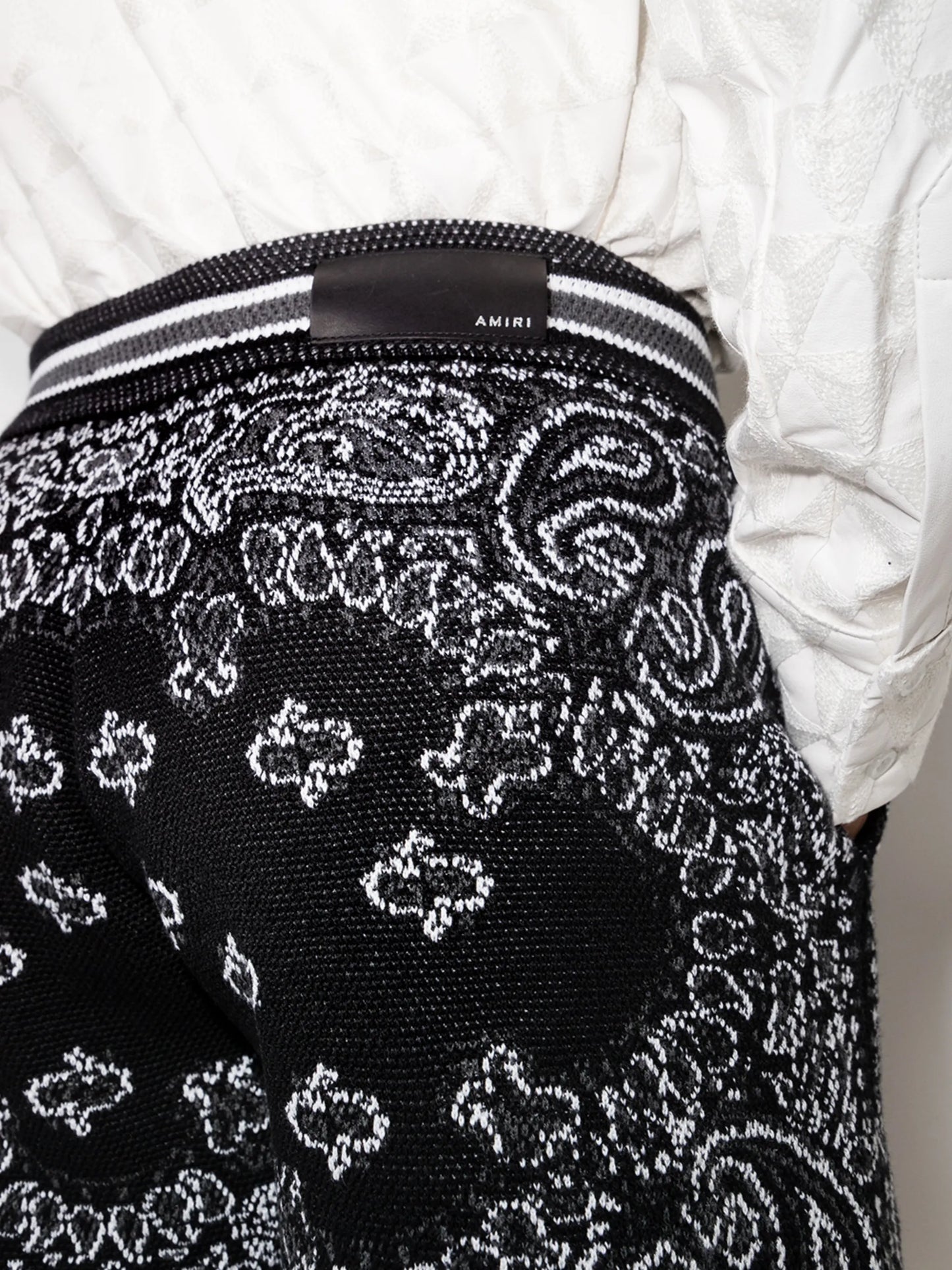 bandana-print track shorts