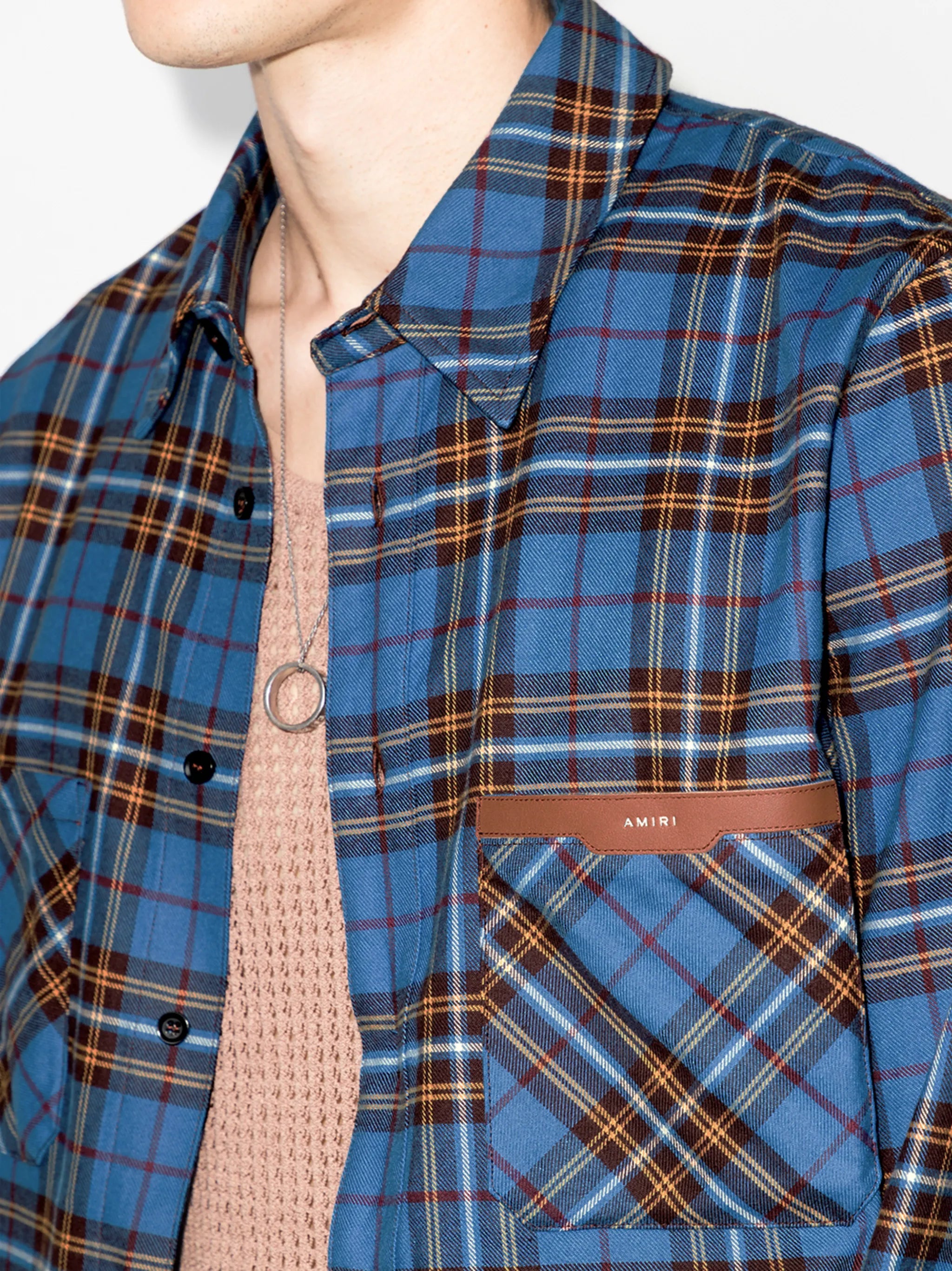 LOGO FLANNEL Casual Button-Down Shirts 
