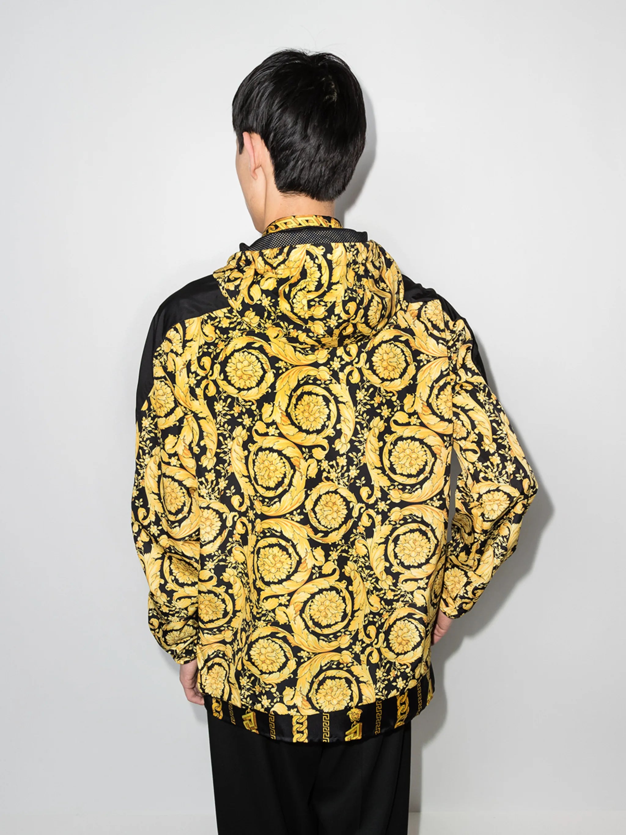 Barocco-print track jacket