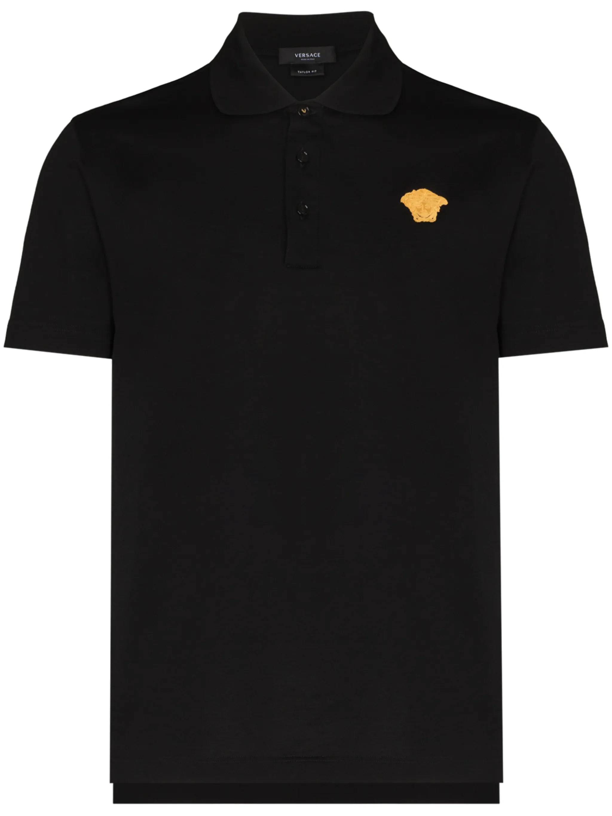 Medusa motif short-sleeve polo shirt
