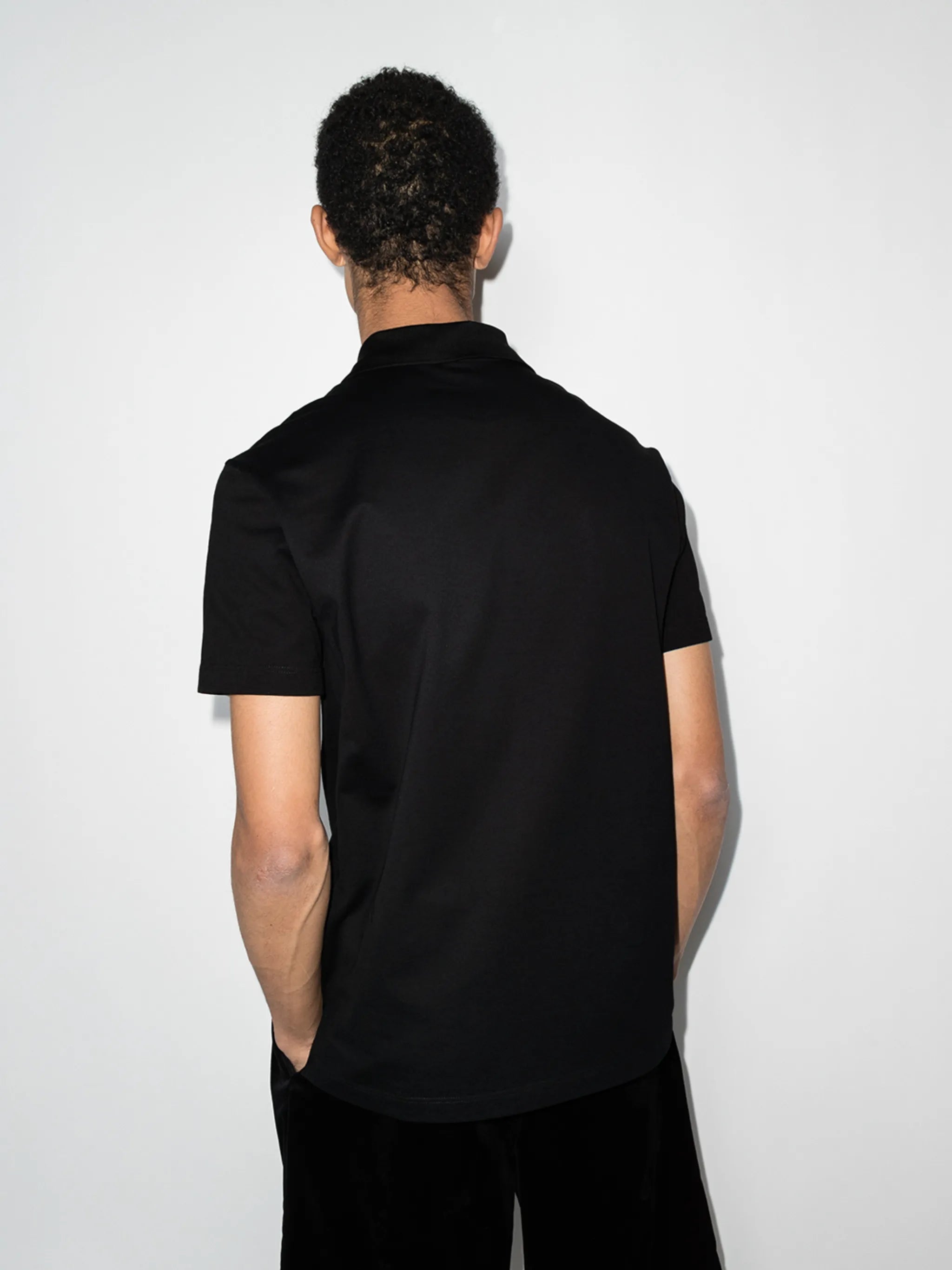 Medusa motif short-sleeve polo shirt