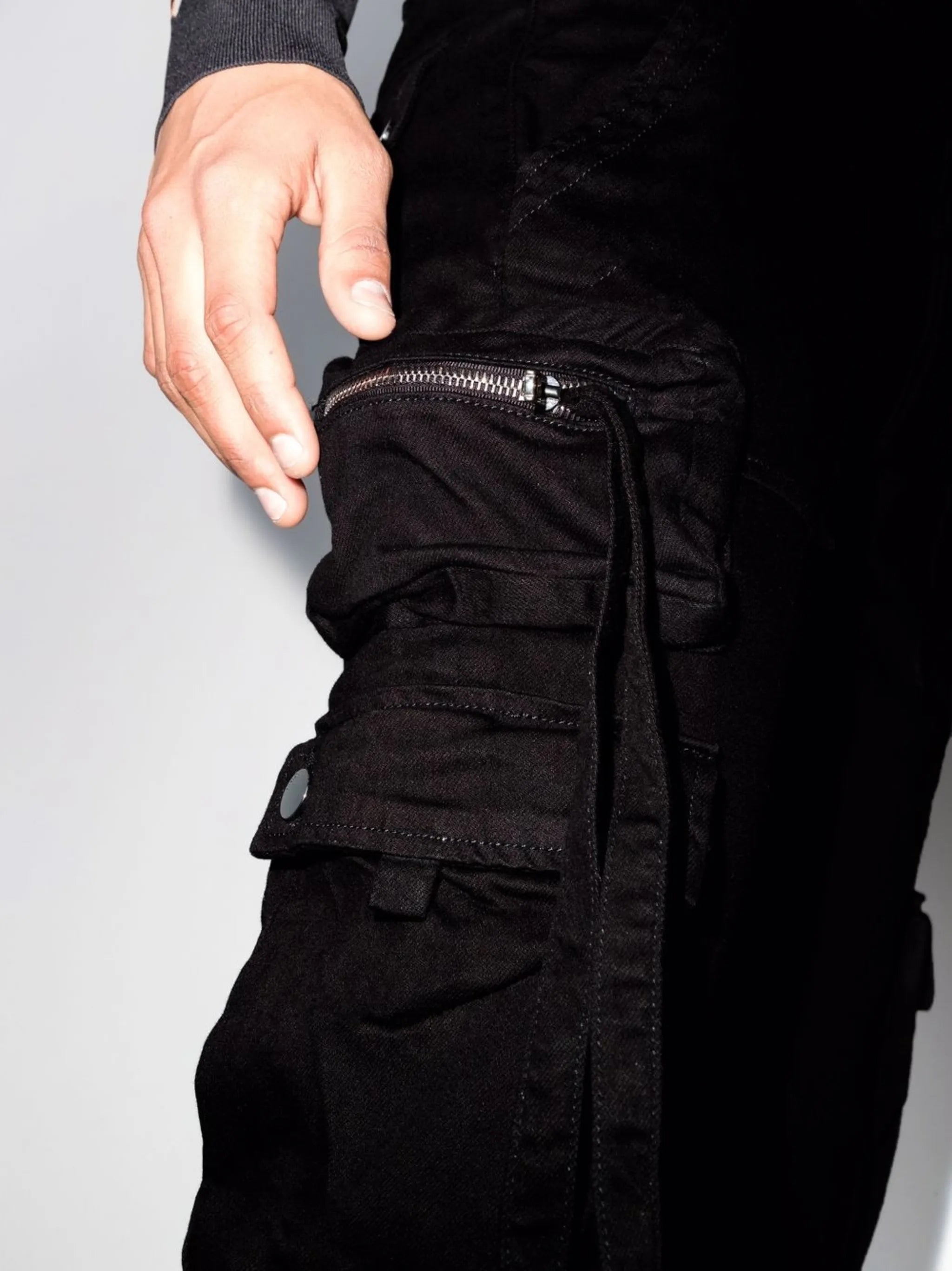 Tactical cotton cargo trousers