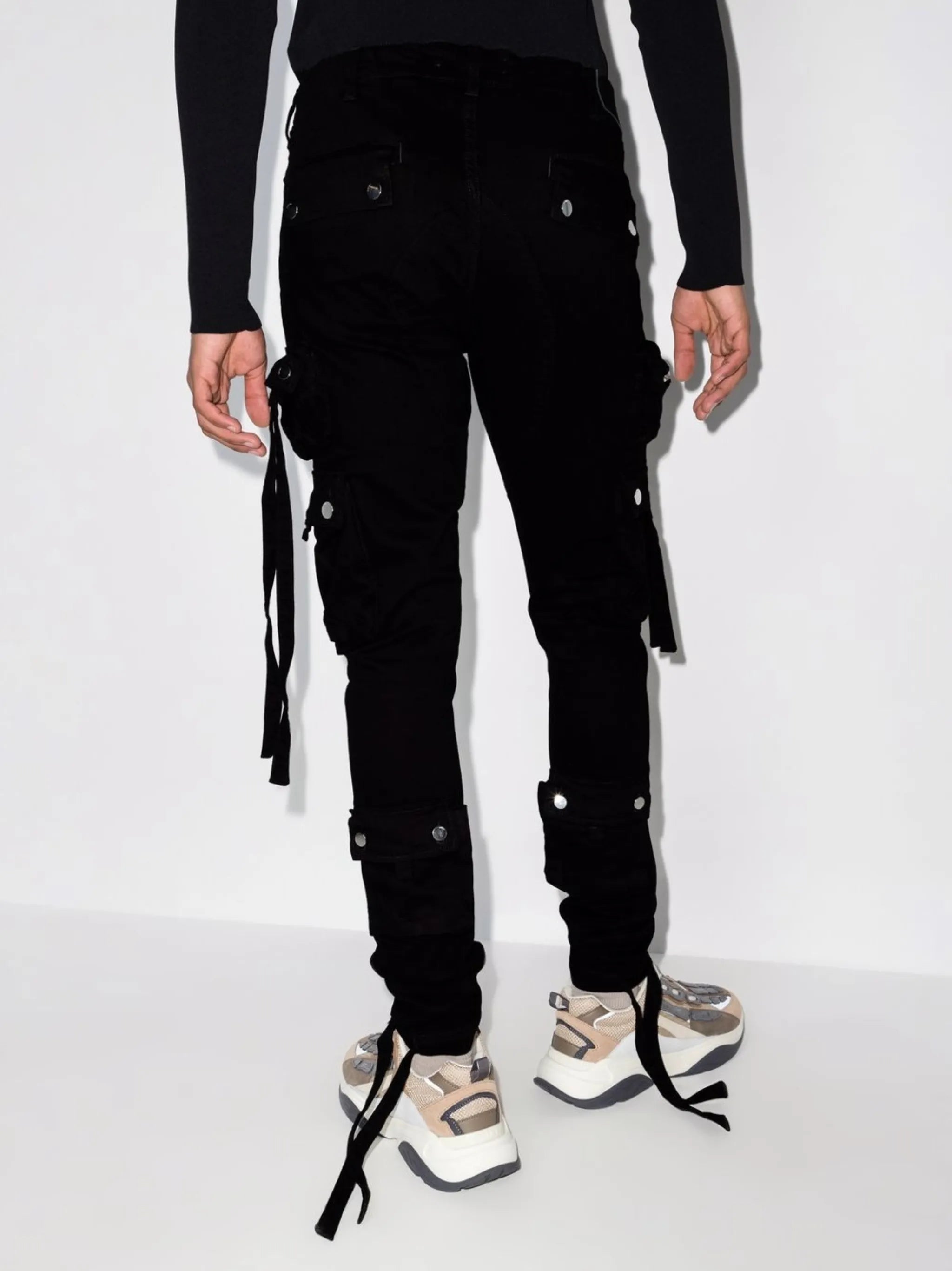 Tactical cotton cargo trousers