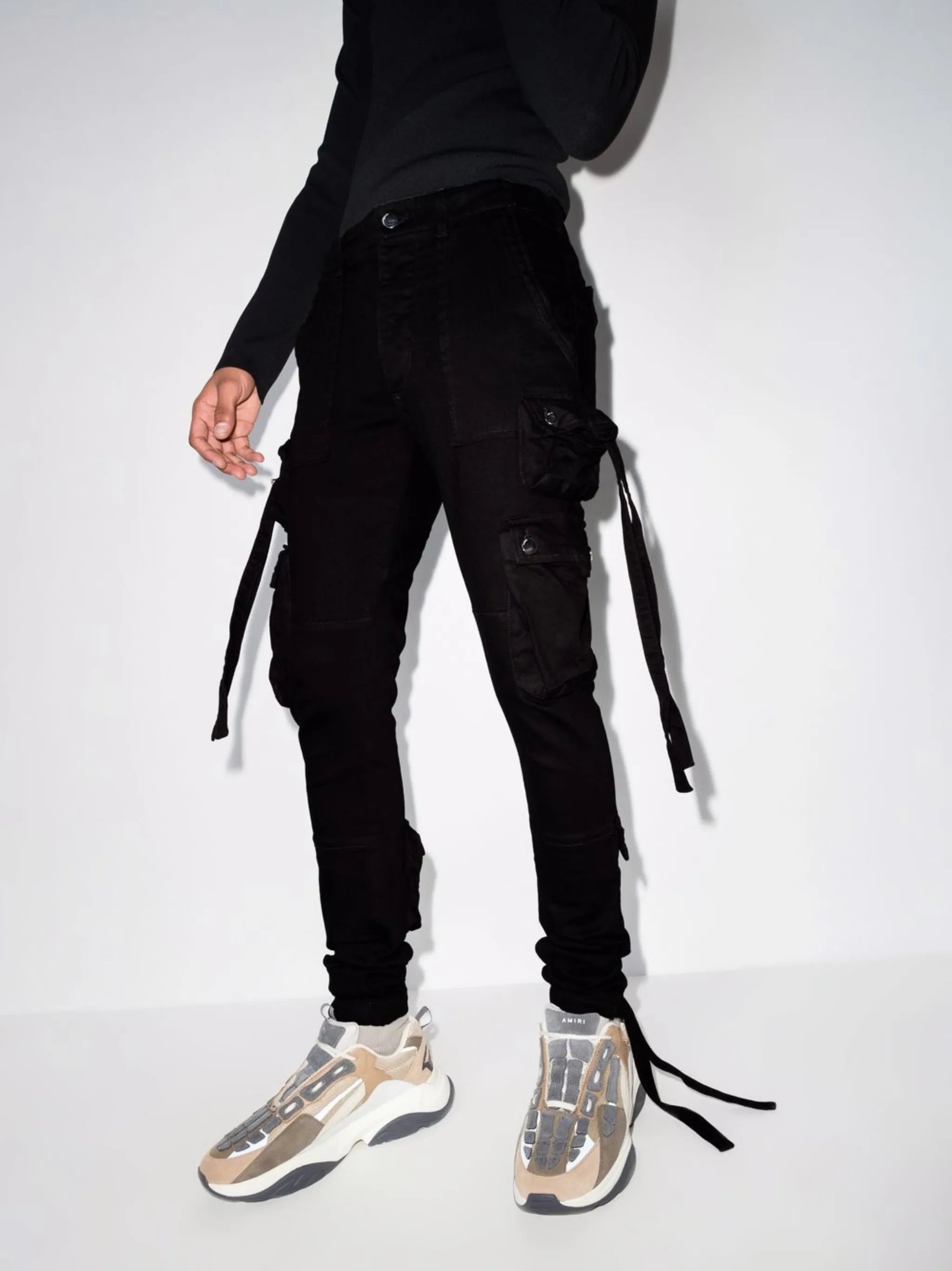 Tactical cotton cargo trousers