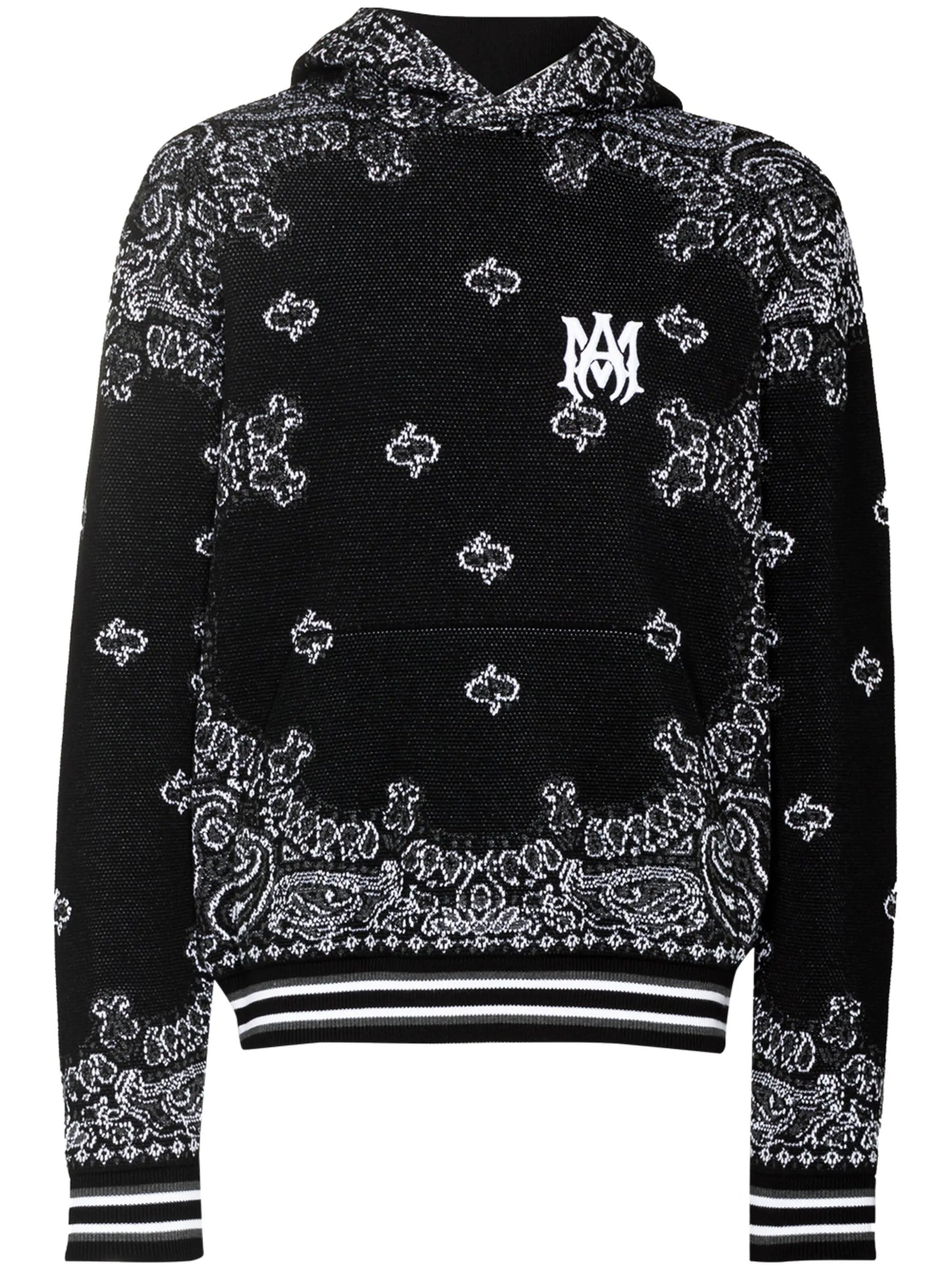 bandana-pattern hoodie