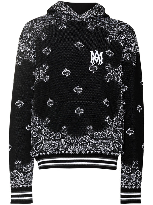 bandana-pattern hoodie