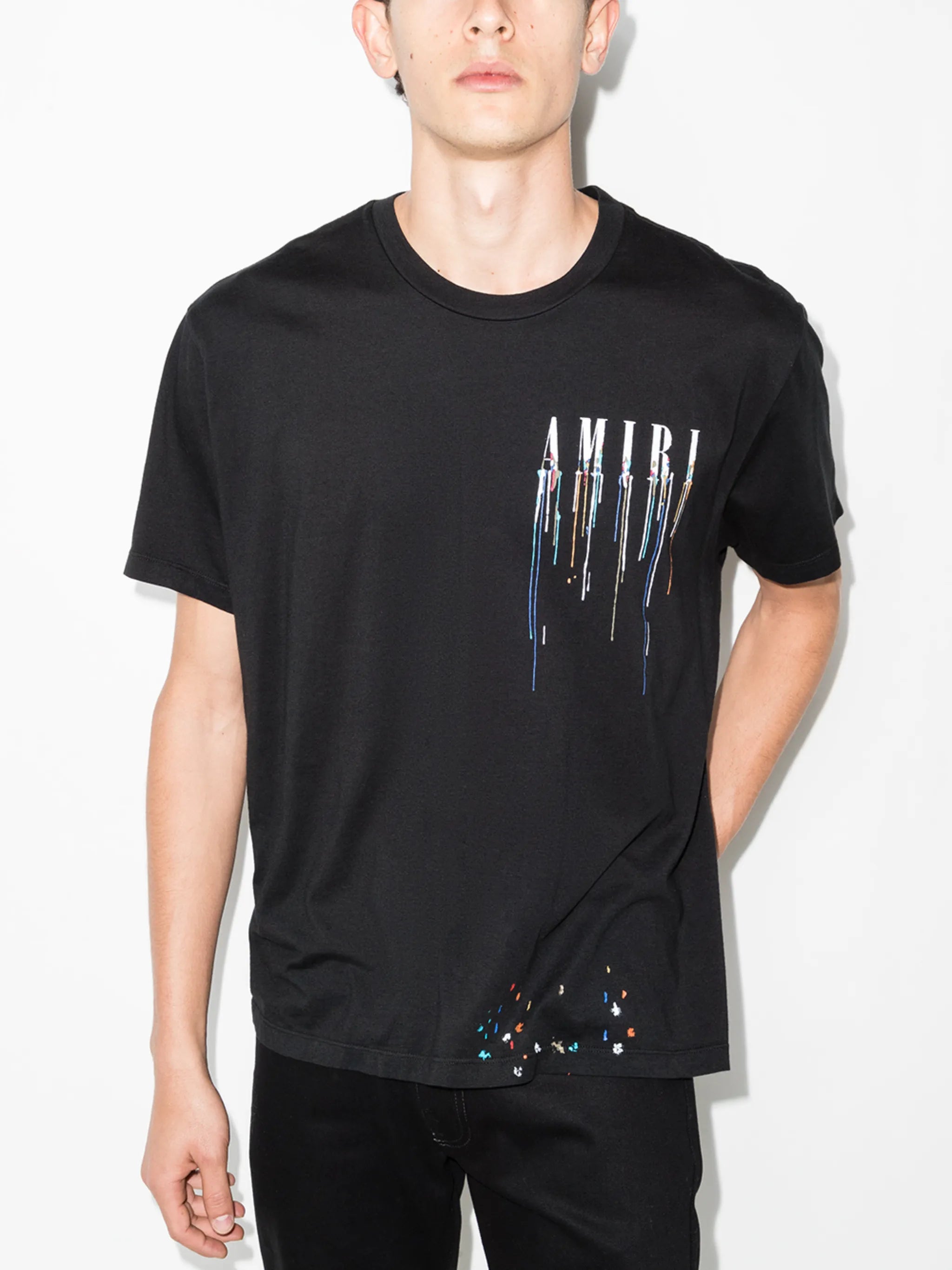 paint-drip logo T-shirt