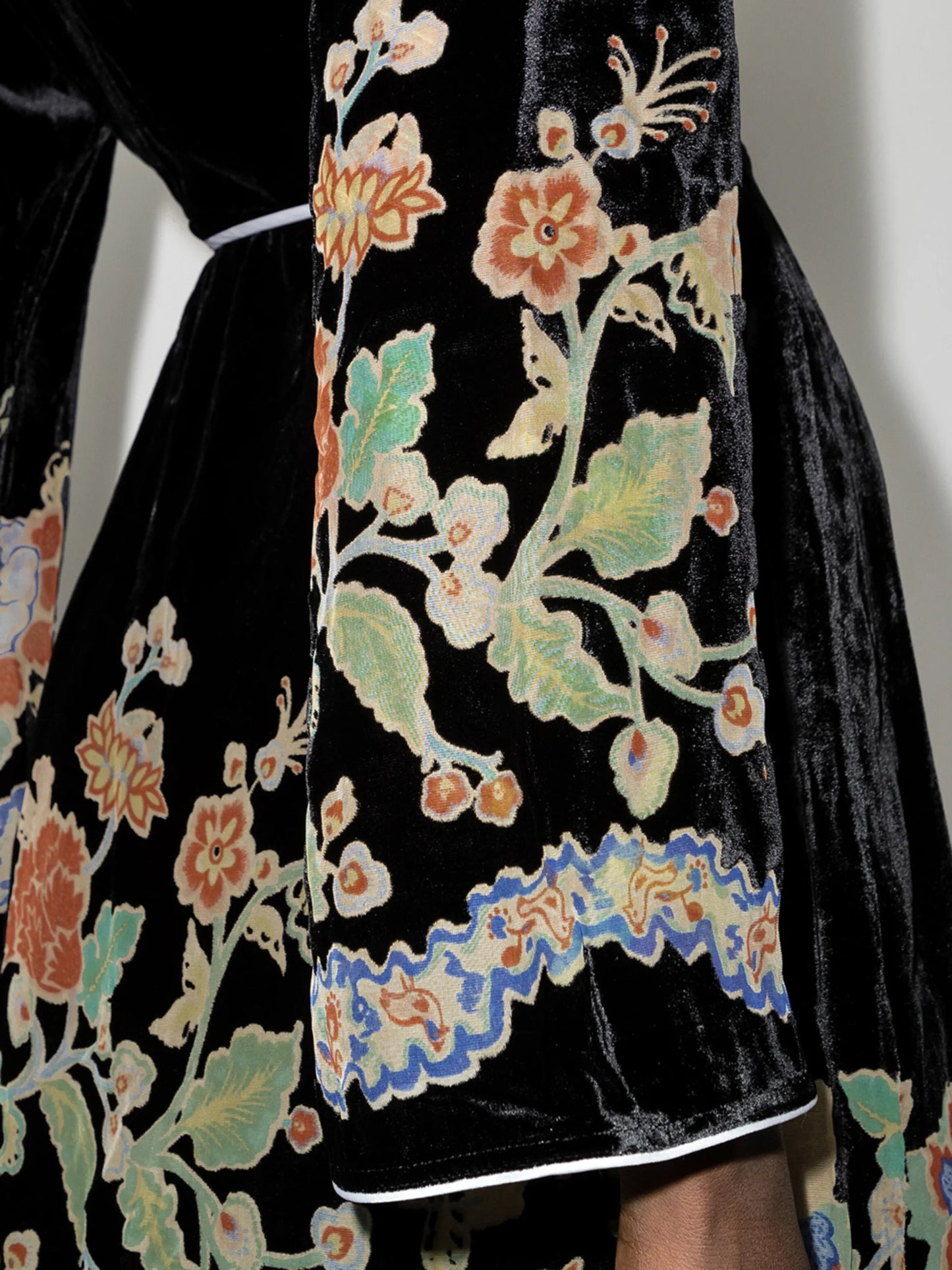 Iris floral wrap dress
