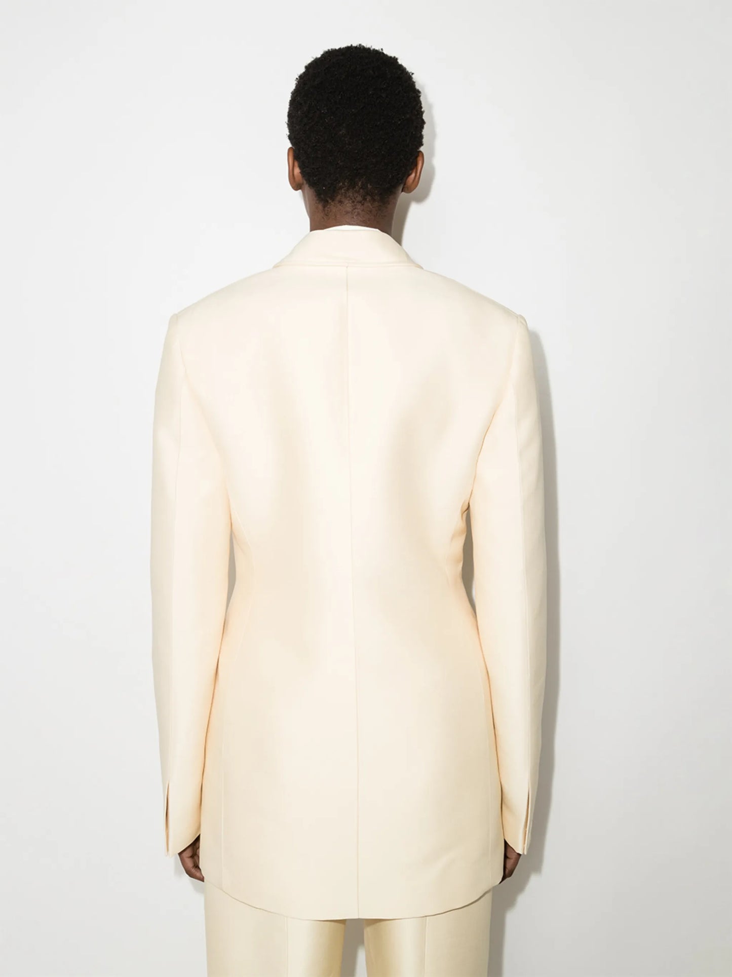 tie-front single-breasted blazer
