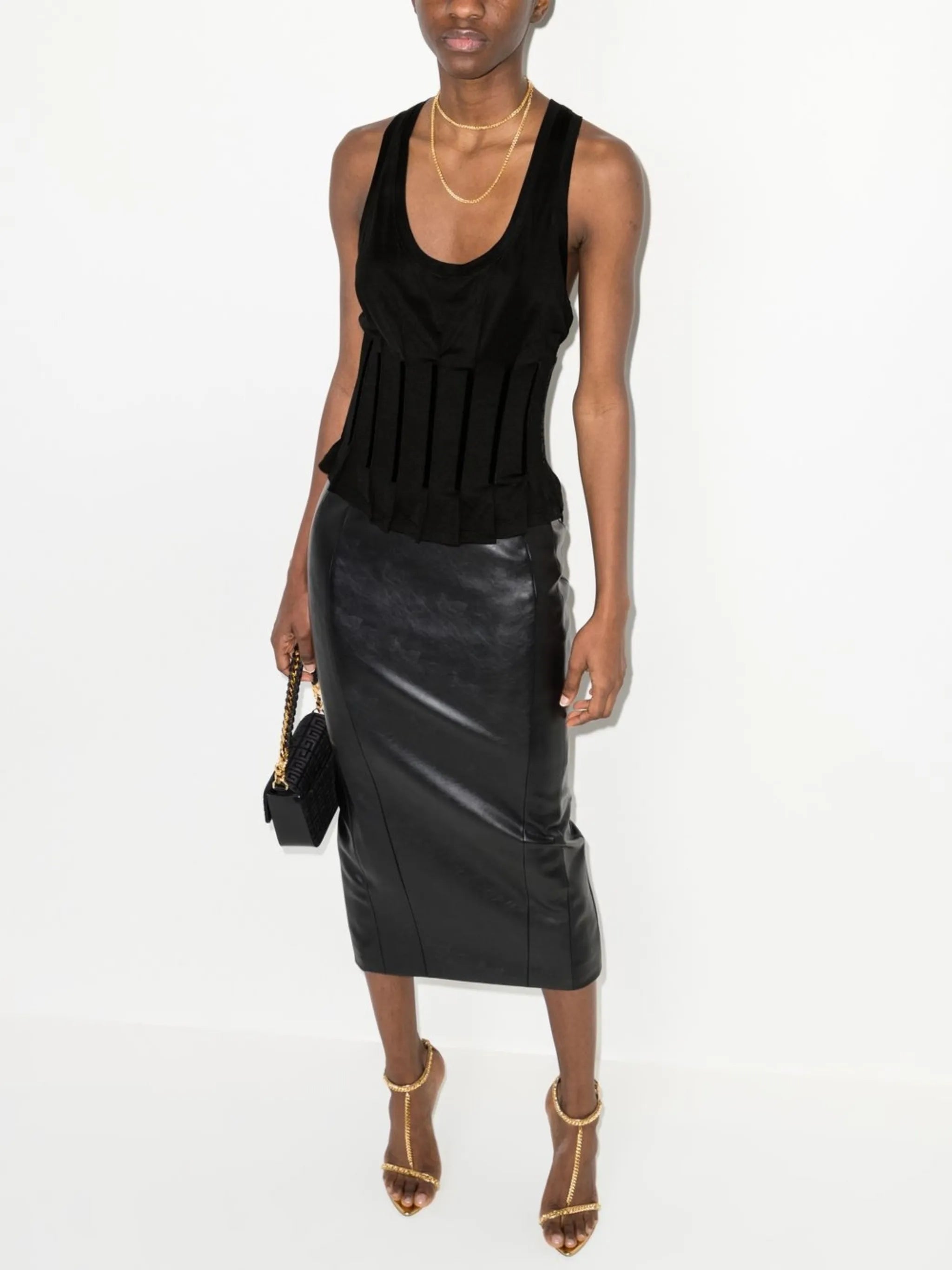 scoop-neck tank top
