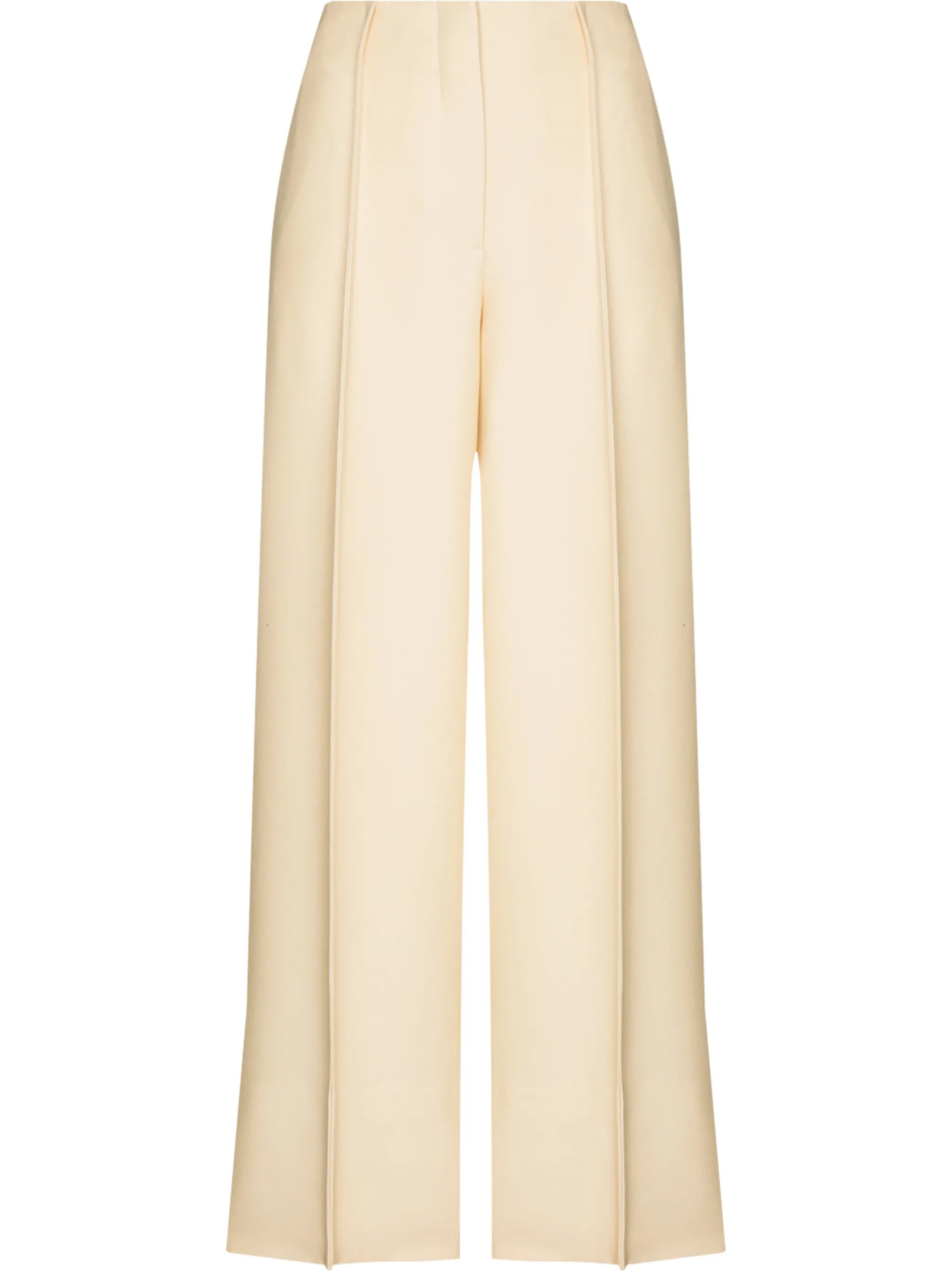 high-rise tailored trousers