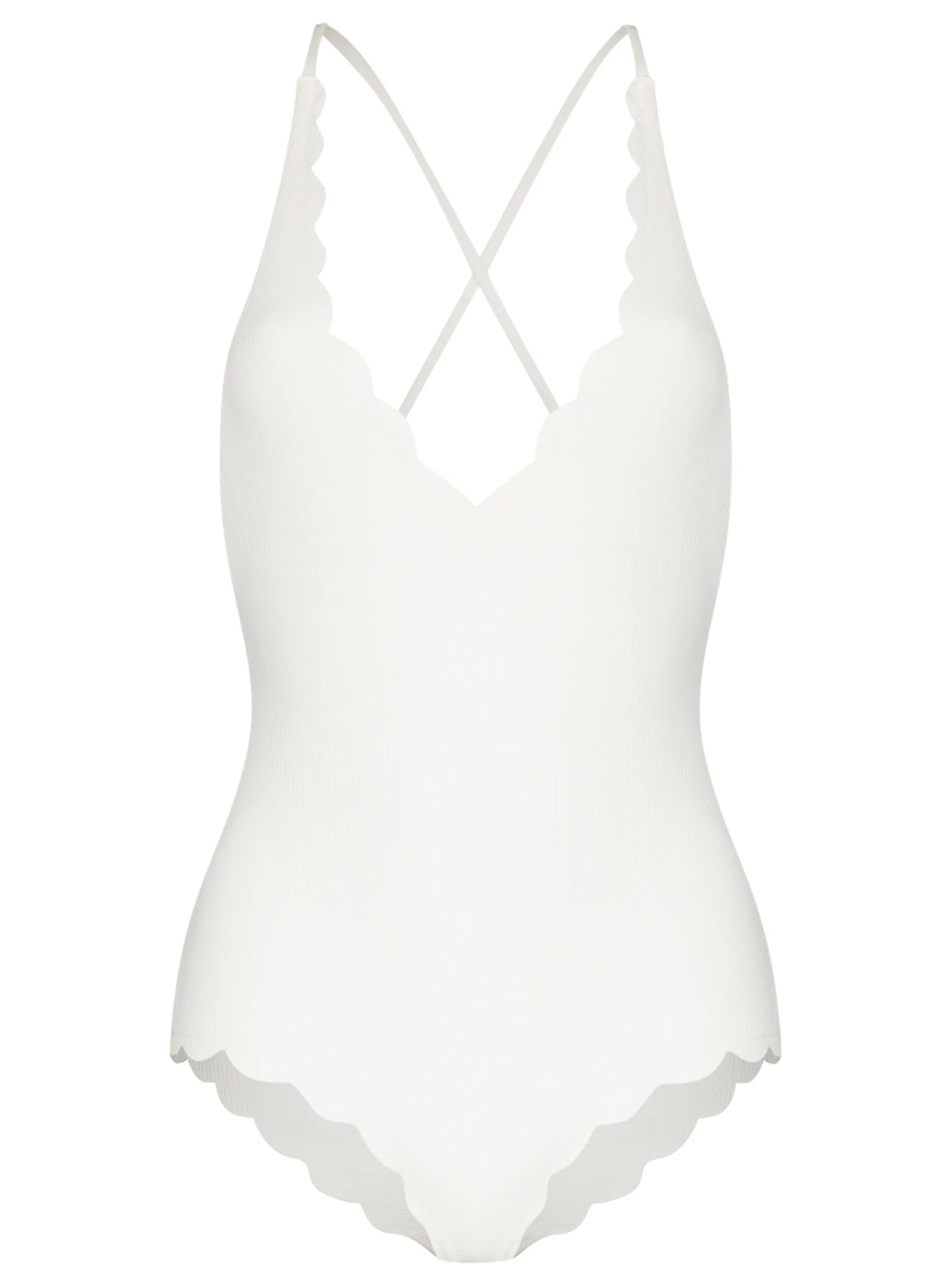 North scalloped-edge swimsuit