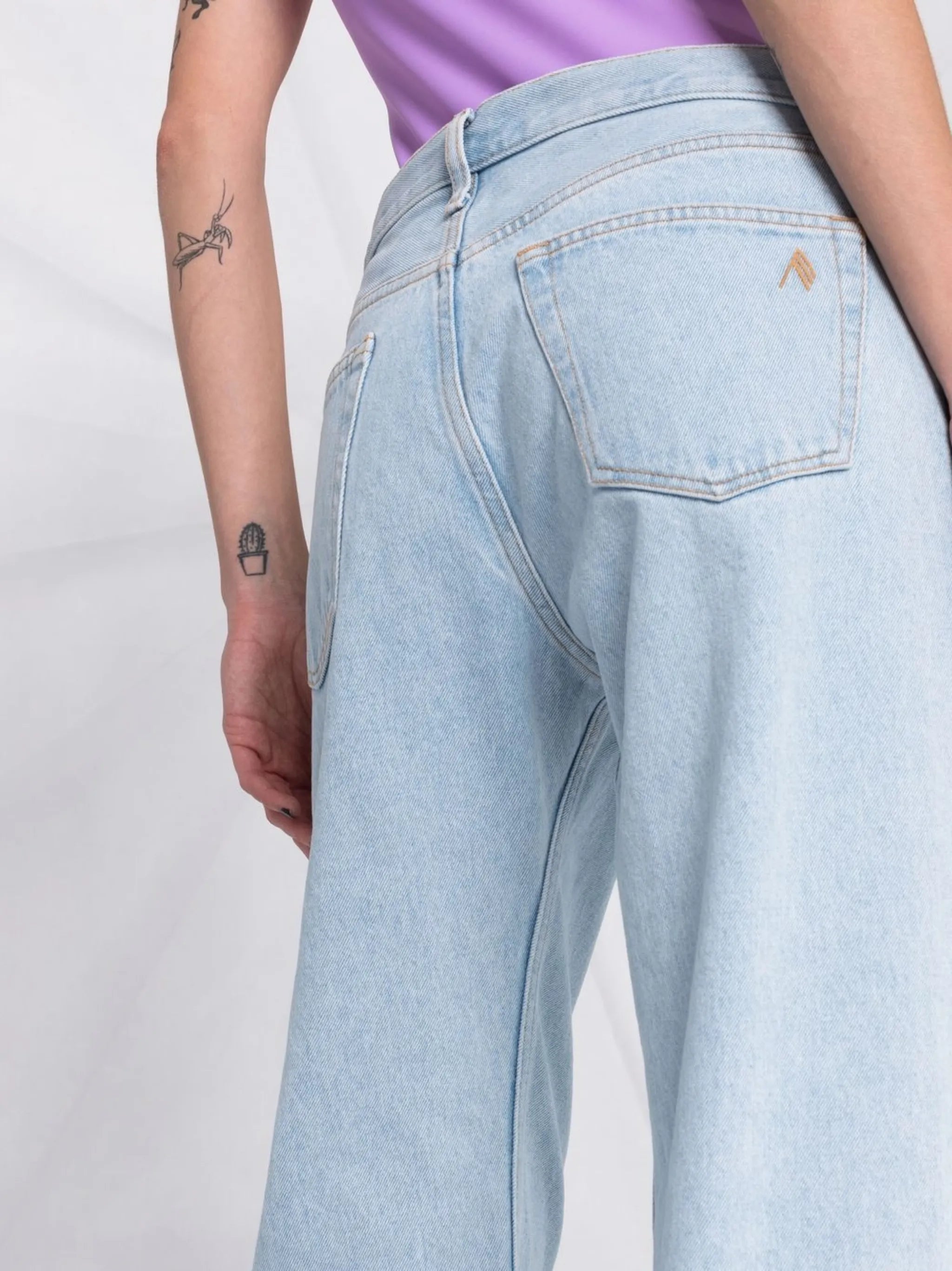 straight-leg boyfriend jeans
