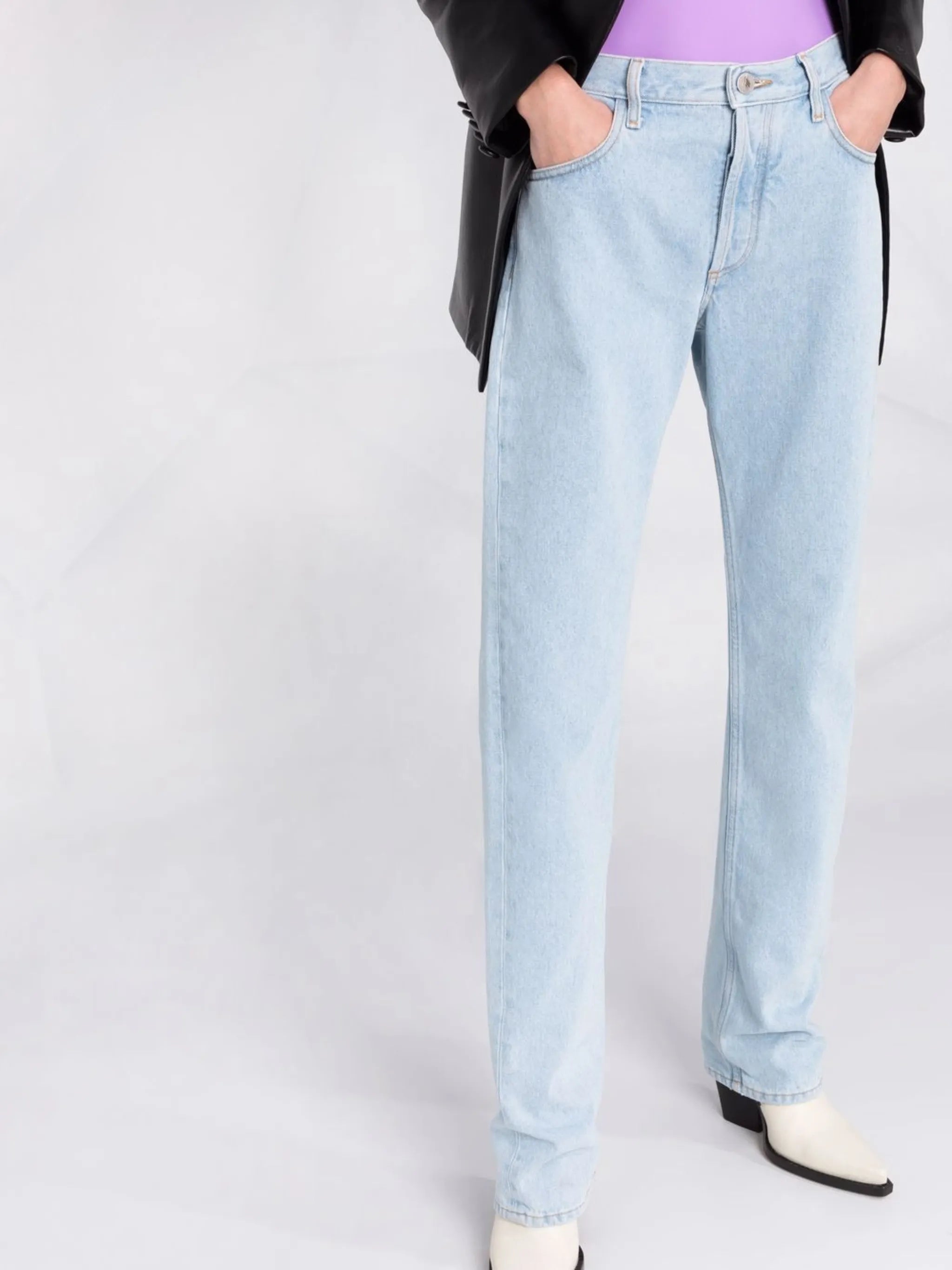 straight-leg boyfriend jeans