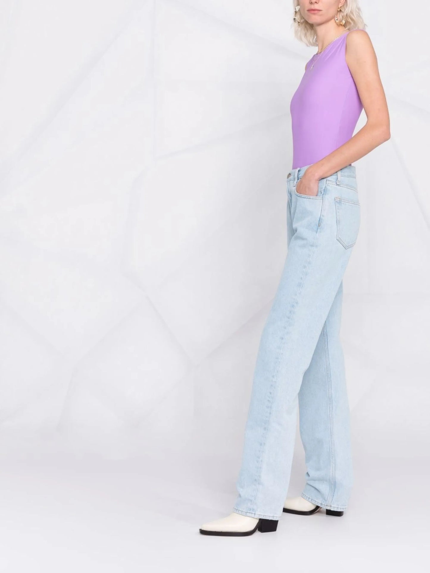 straight-leg boyfriend jeans