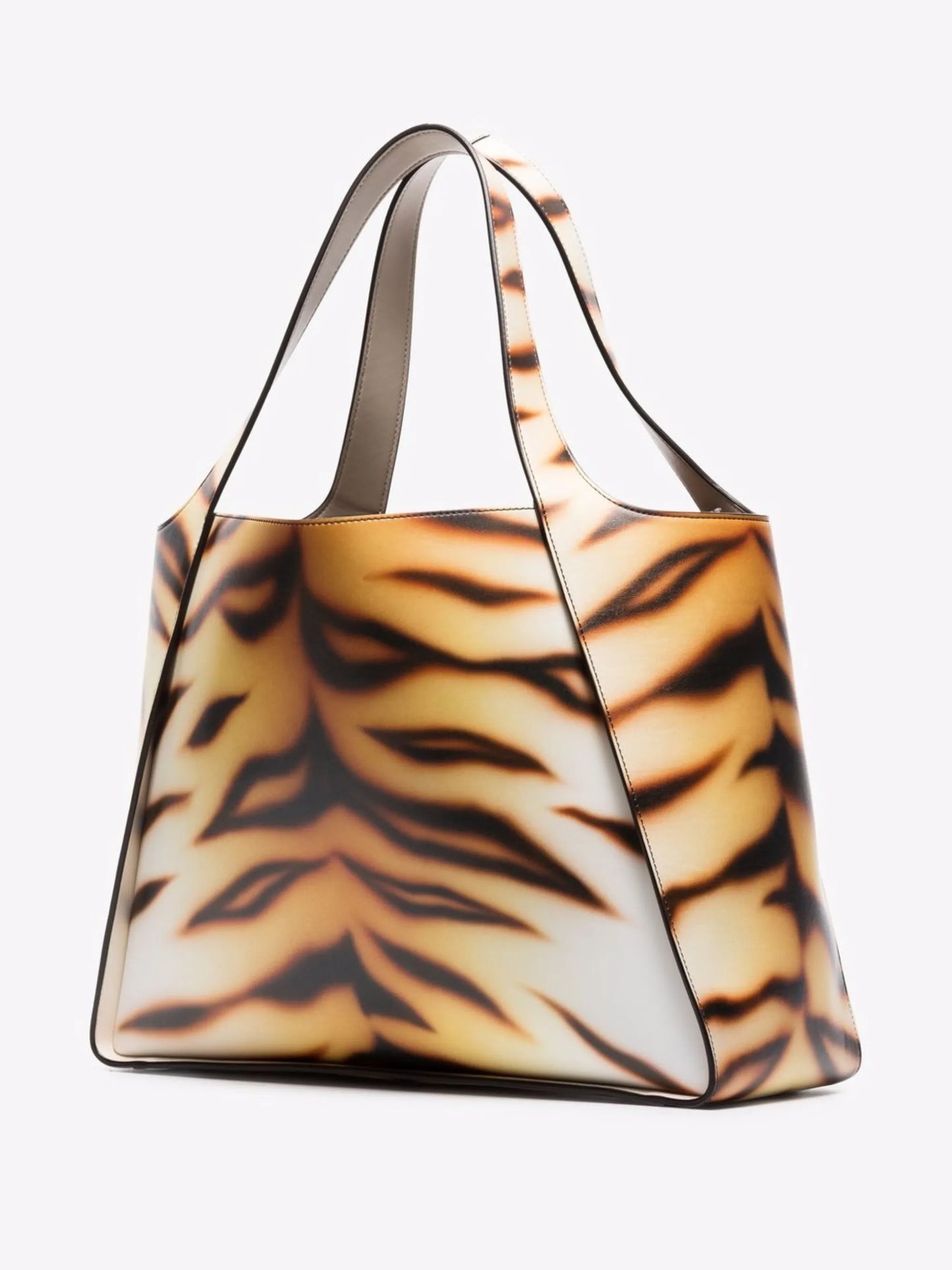 Stella Logo tiger-print tote bag