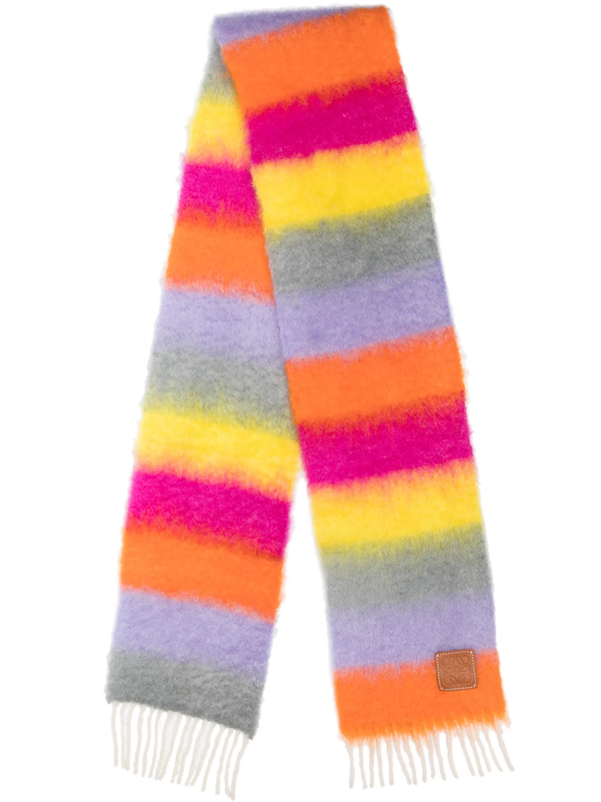 striped wool scarf