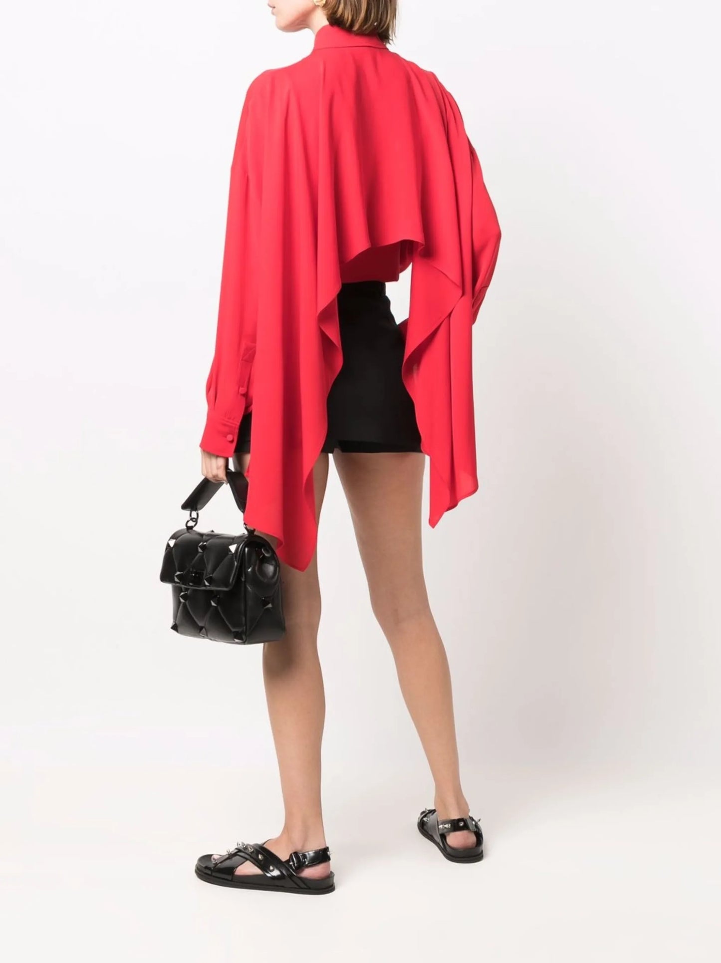 high-low panel shirt