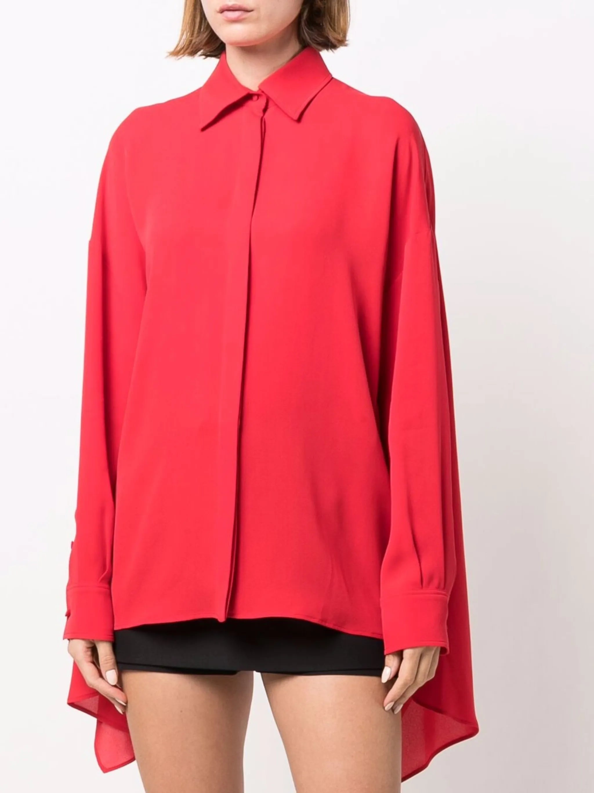 high-low panel shirt
