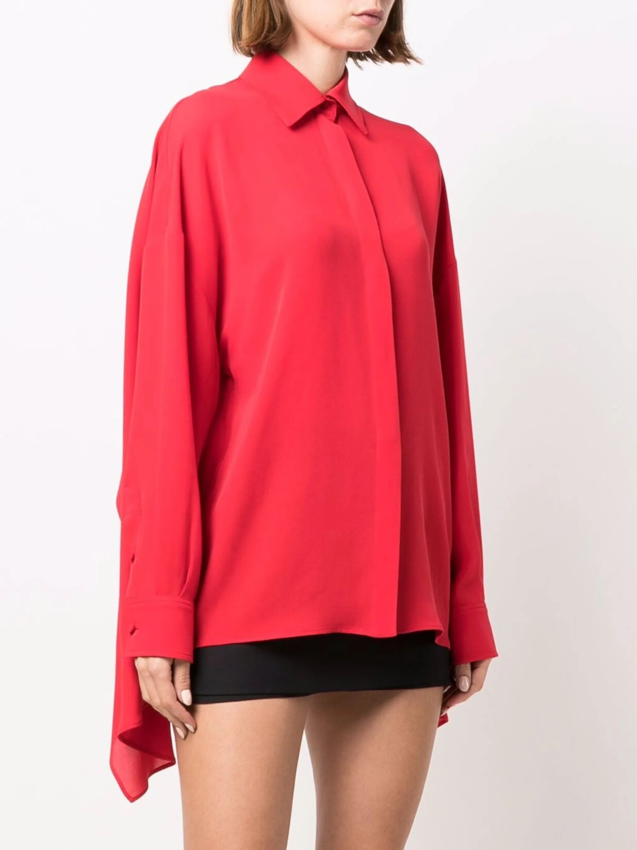 high-low panel shirt