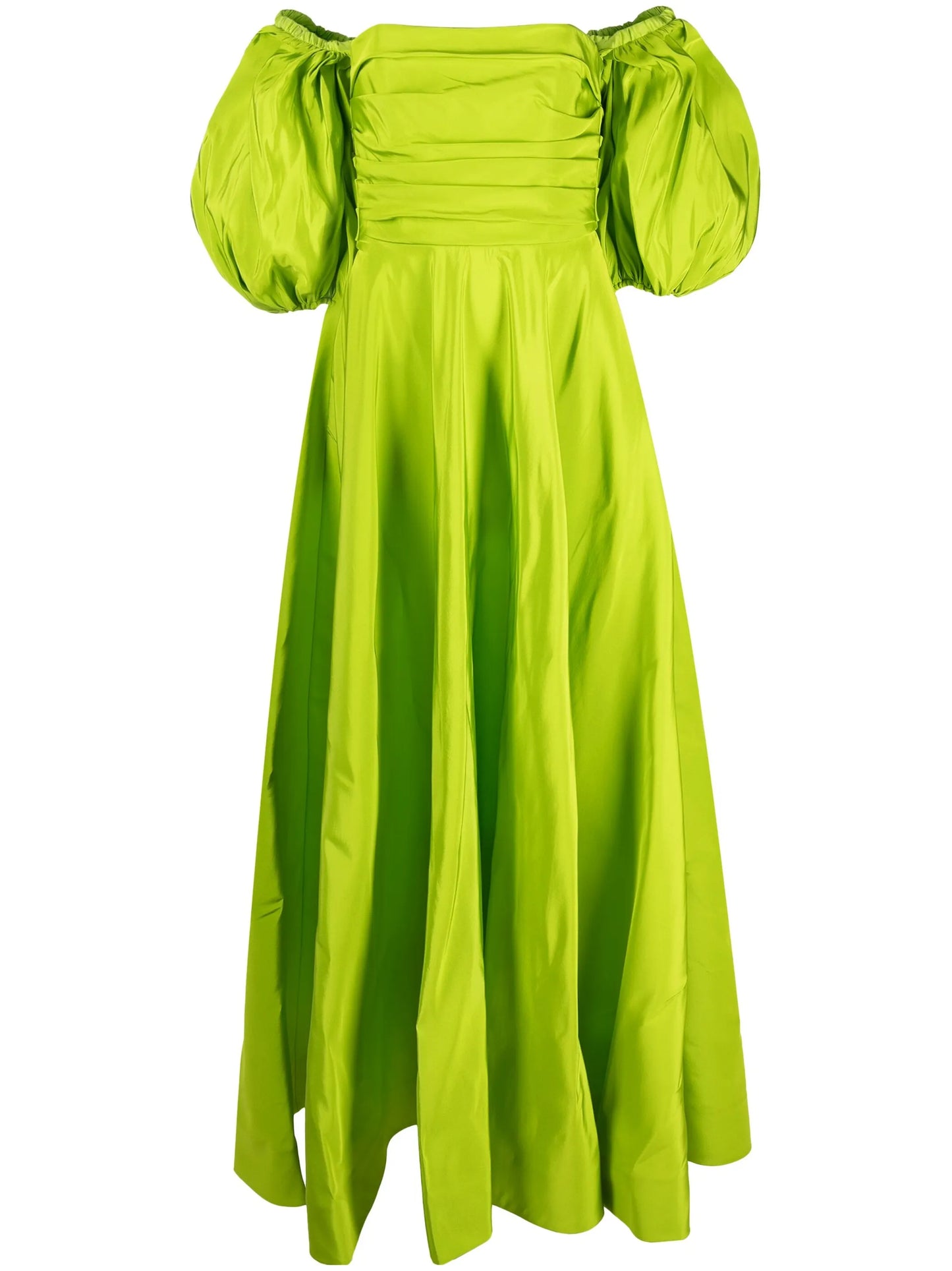 off-shoulder floor-lentgh dress