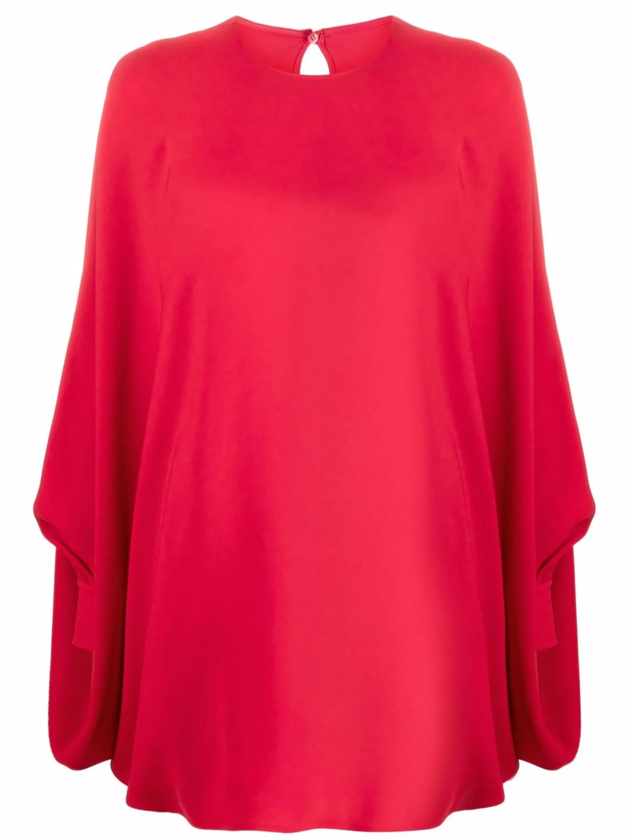 fluid long-sleeve mini dress
