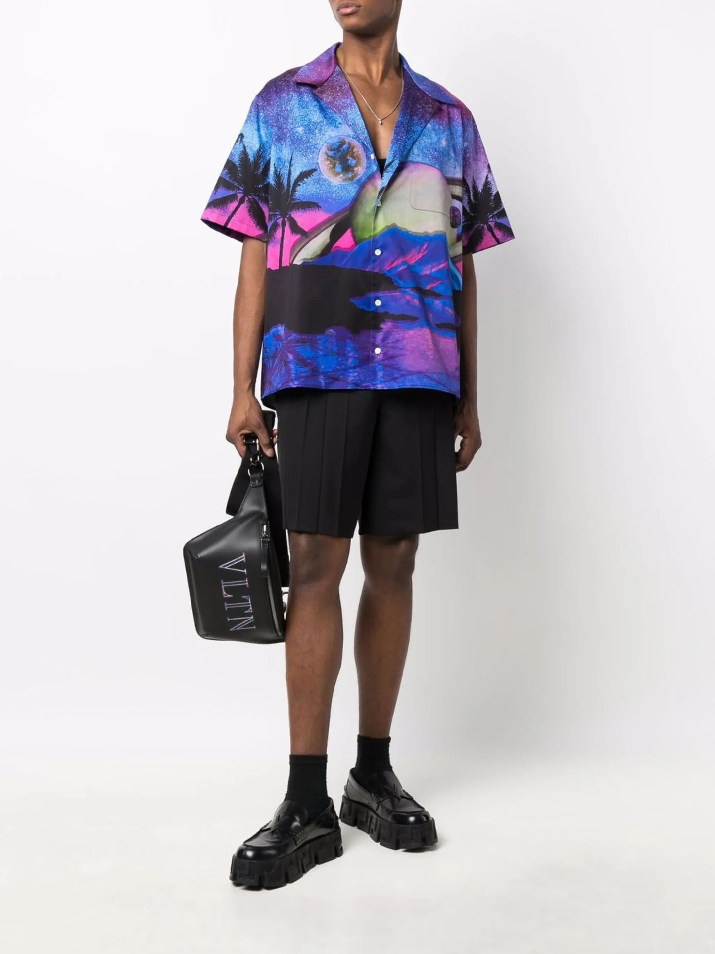 water sky print shirt