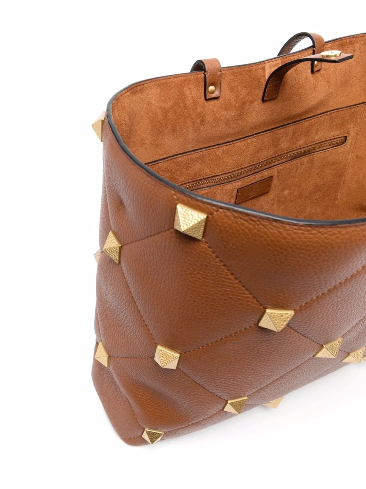 Roman Stud quilted tote bag