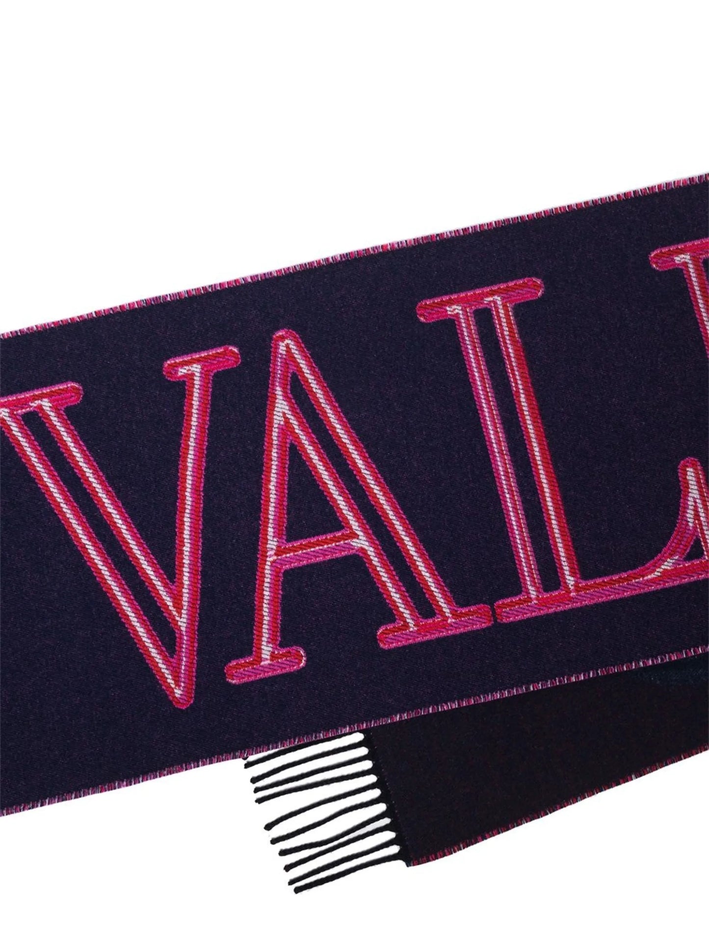 logo-embroidered scarf