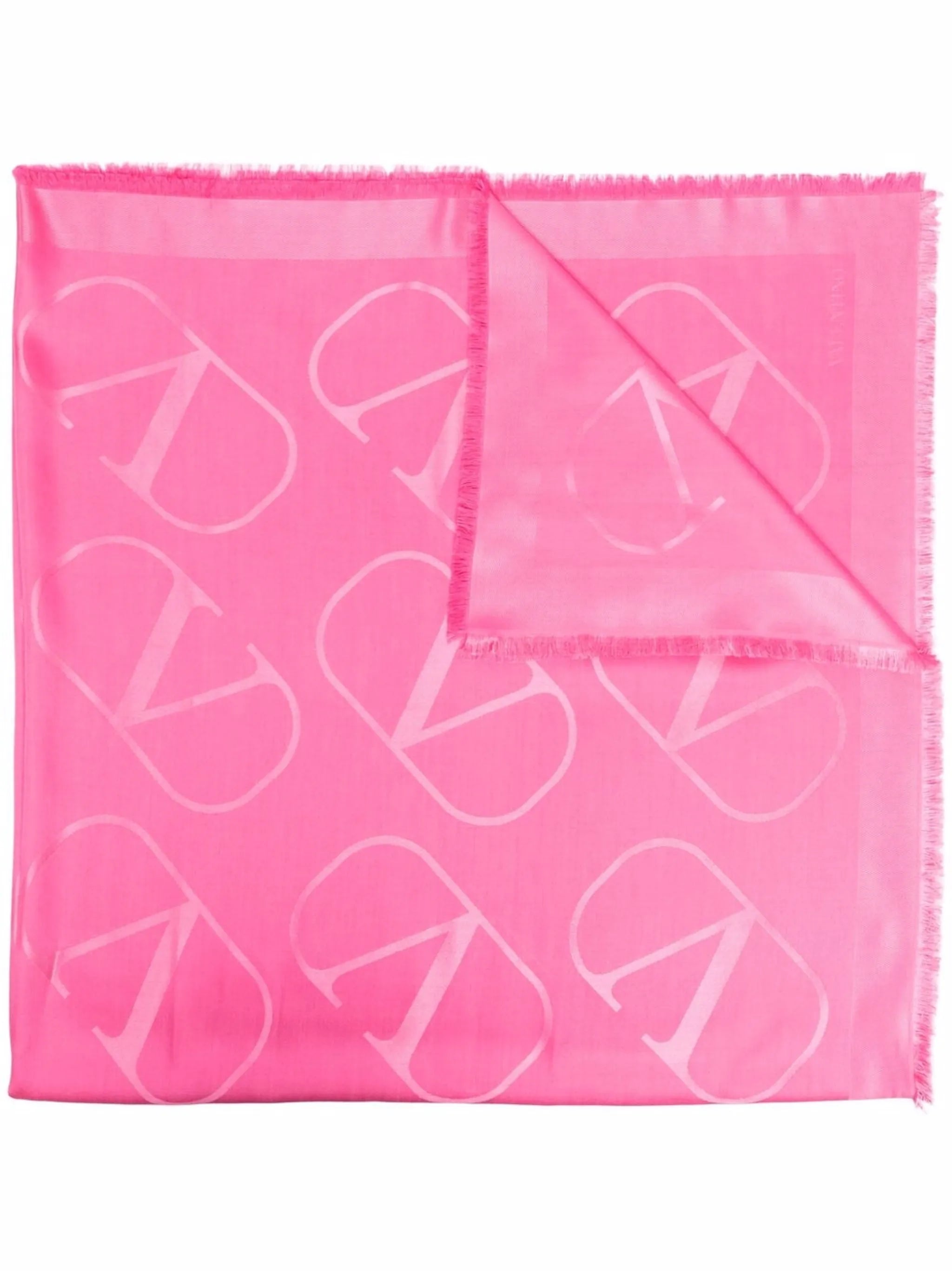 VLogo Signature jacquard shawl