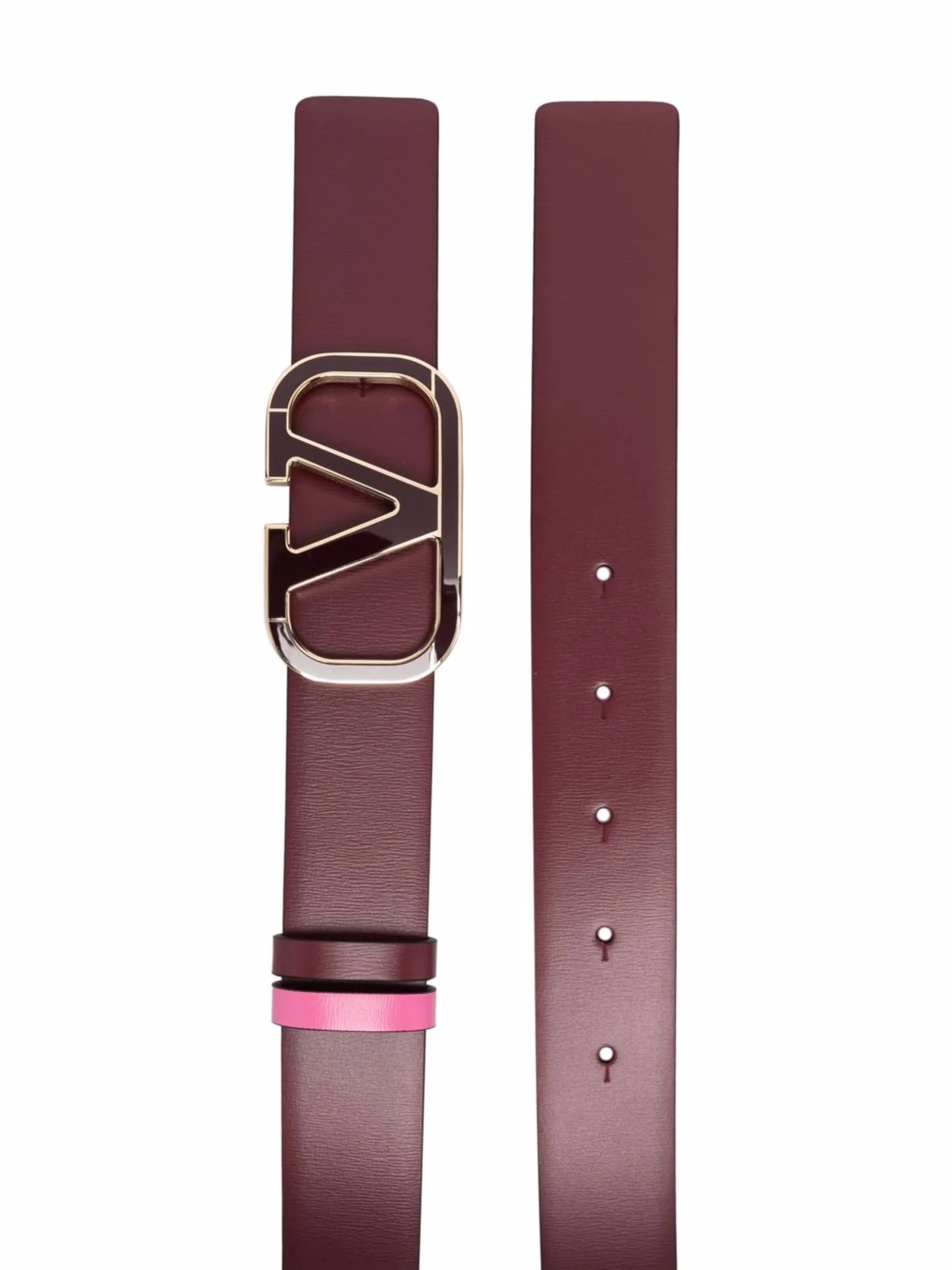 VLogo buckle reversible belt
