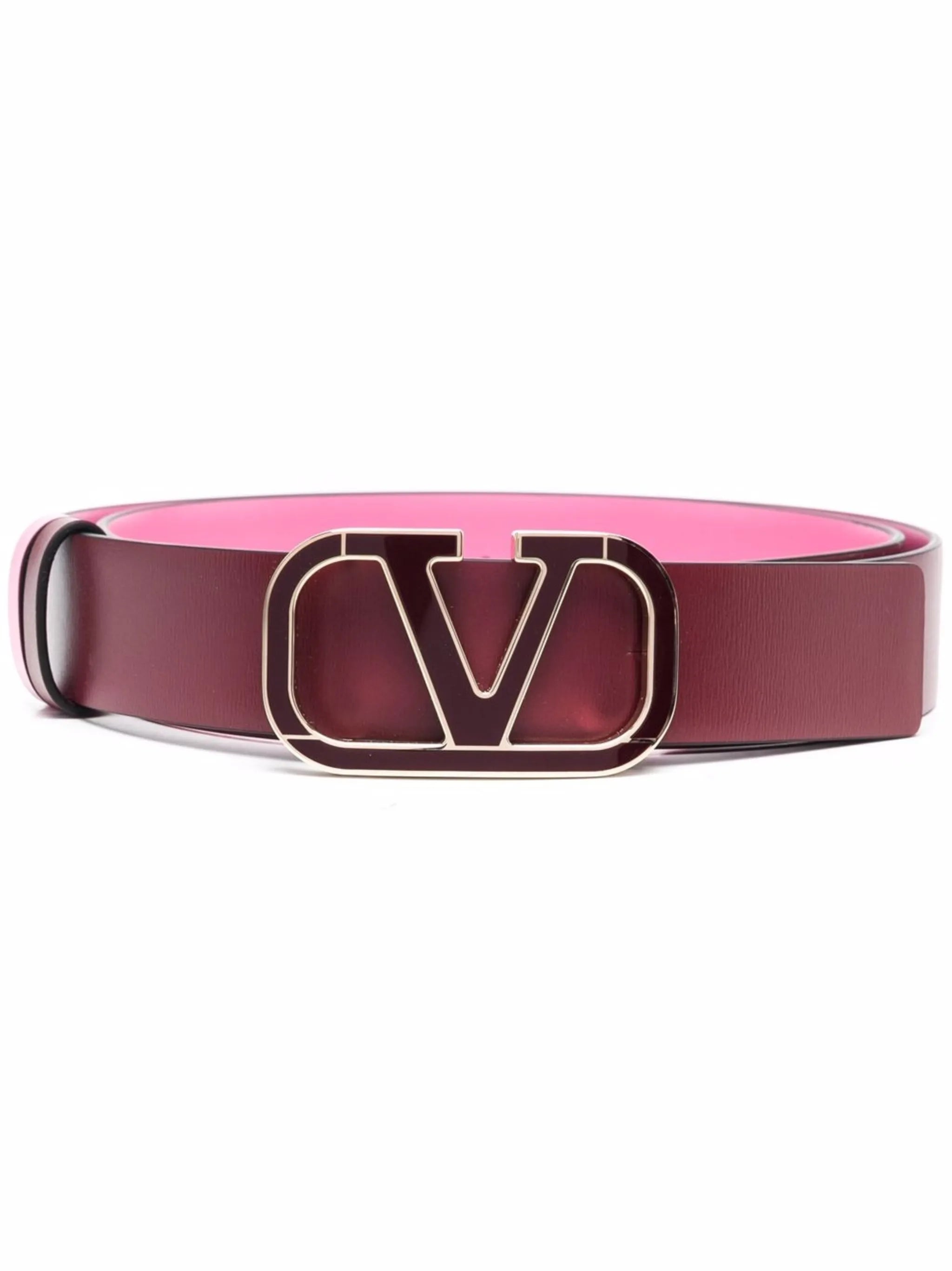 VLogo buckle reversible belt