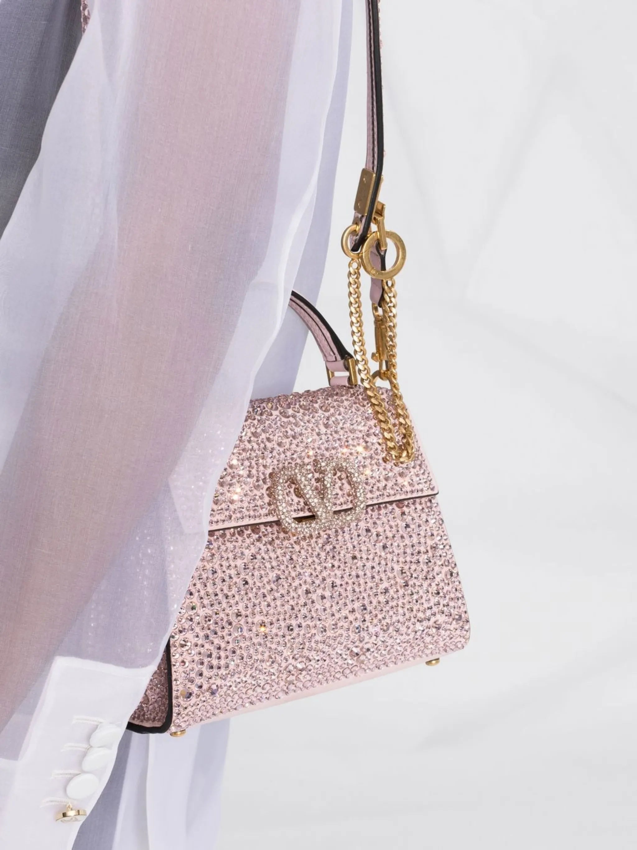 VSling embroidered mini bag