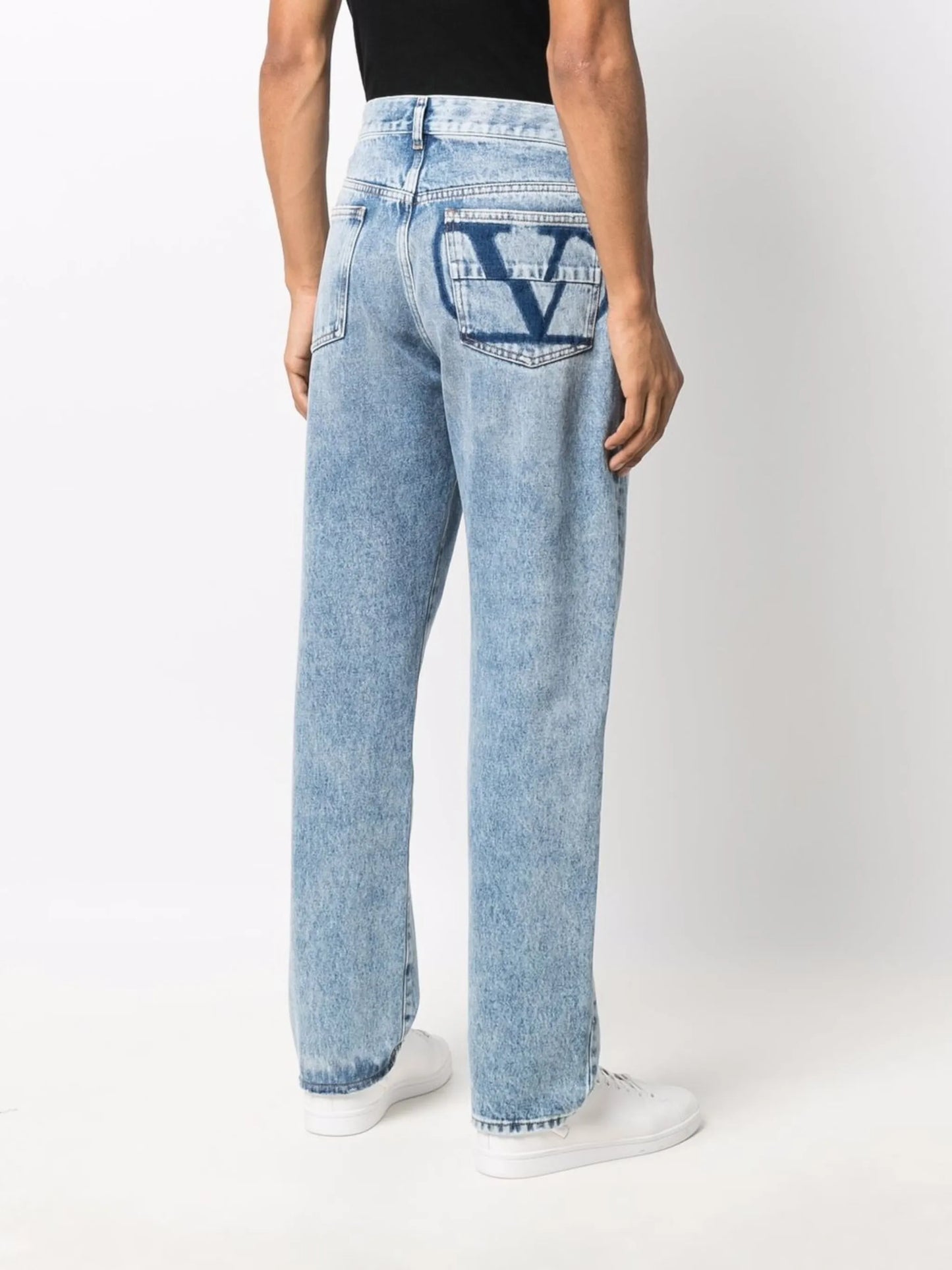VLogo straight-leg jeans