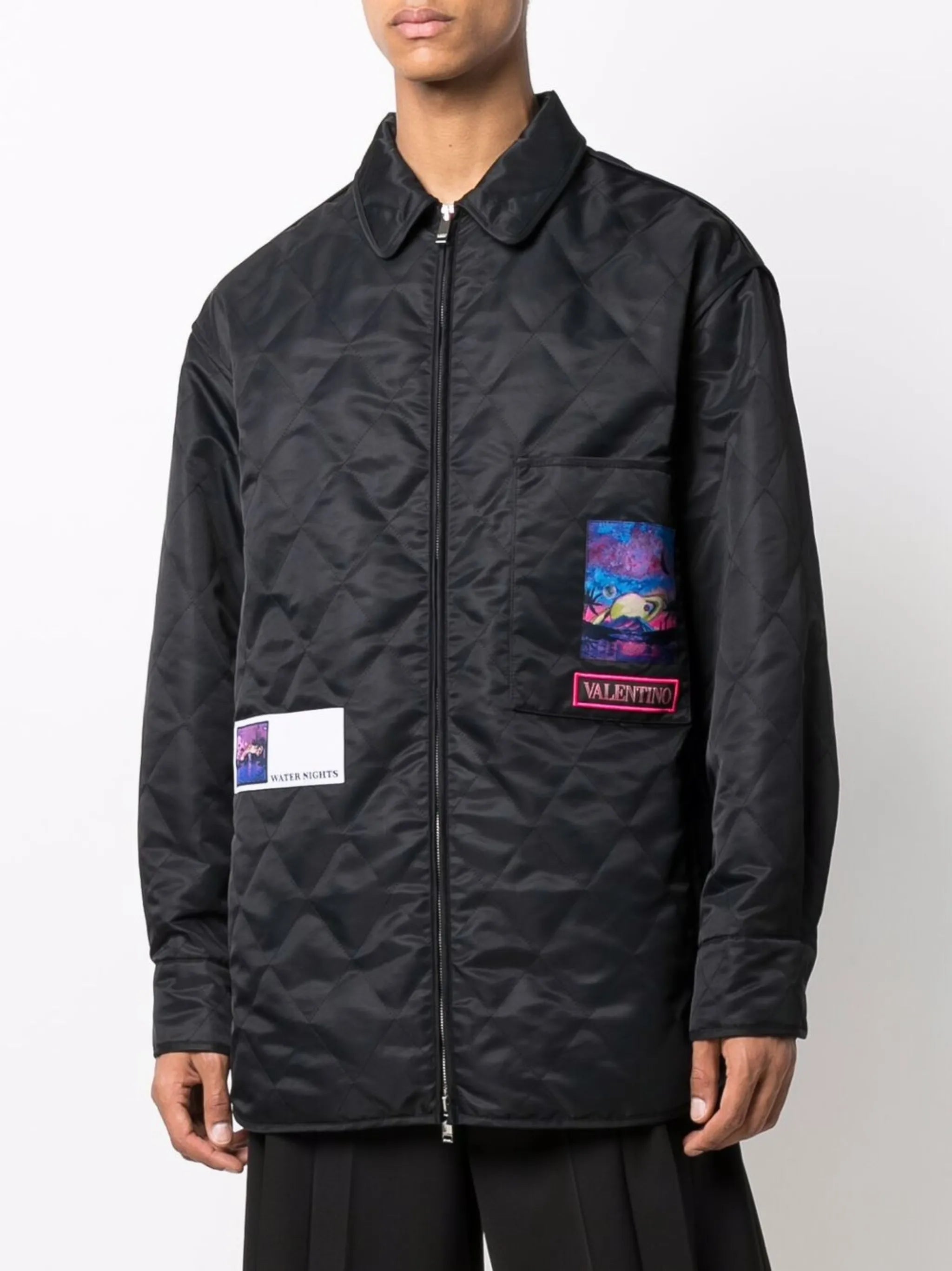 quilted shirt jacket